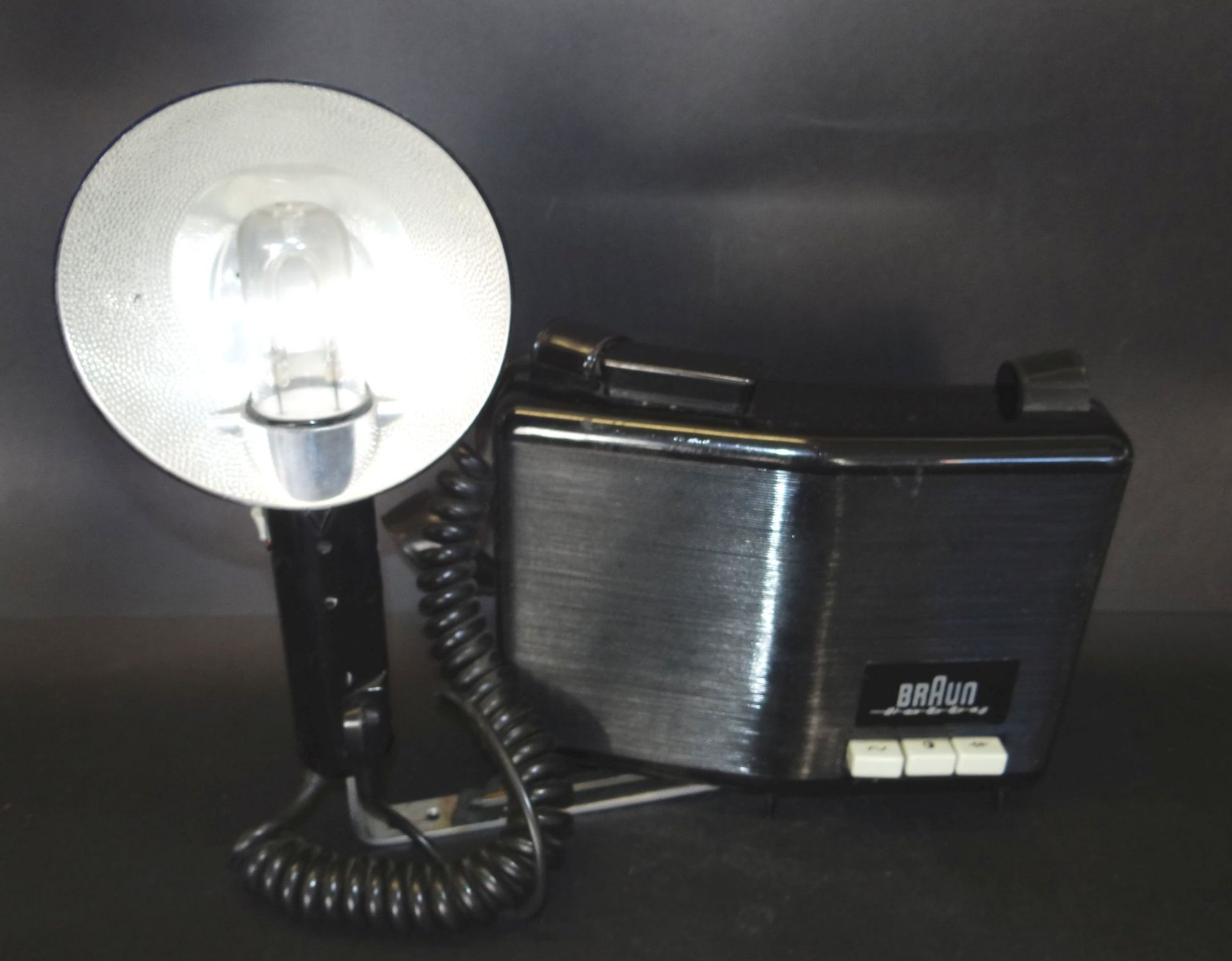 Braun-Hobby-Standard-Blitzgerät-Design-Erwin-Braun-und-Gerhard-Lander-1956 , Funktion nicht geprüft,