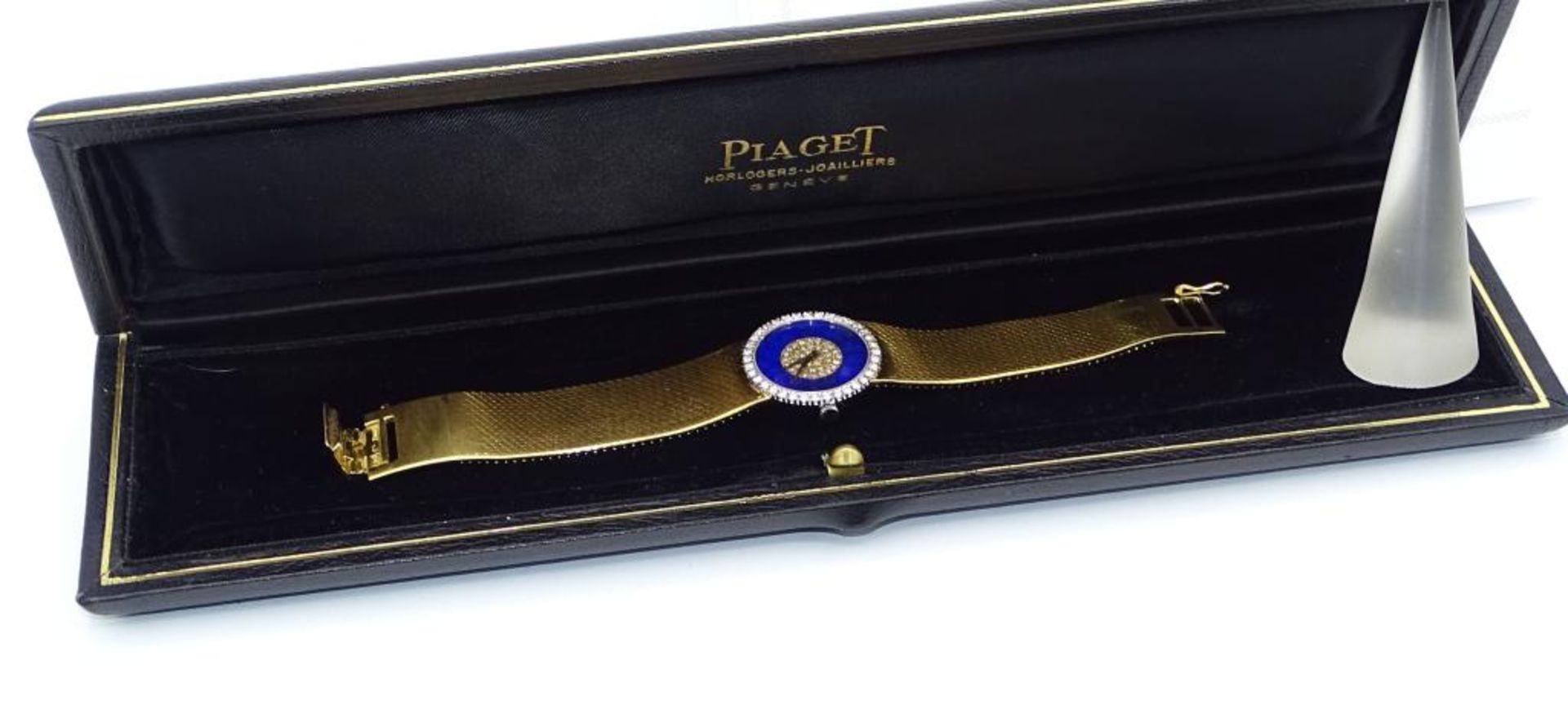 DAU "PIAGET",750er GG Vollgold,Brill.und Diamanten zus.ca. 1,40ct-Lupenrein,Ref.Nr. 9706 B2, - Bild 4 aus 10