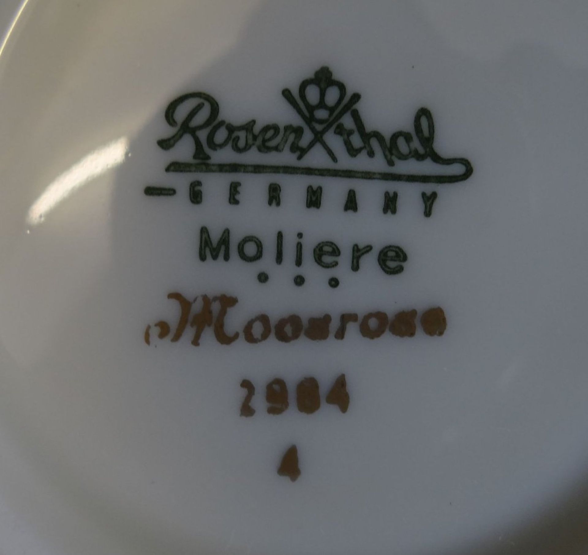 Schale "Rosenthal" Moliere, Moosröschen, H-4,5 cm, D-19 c - Bild 4 aus 4