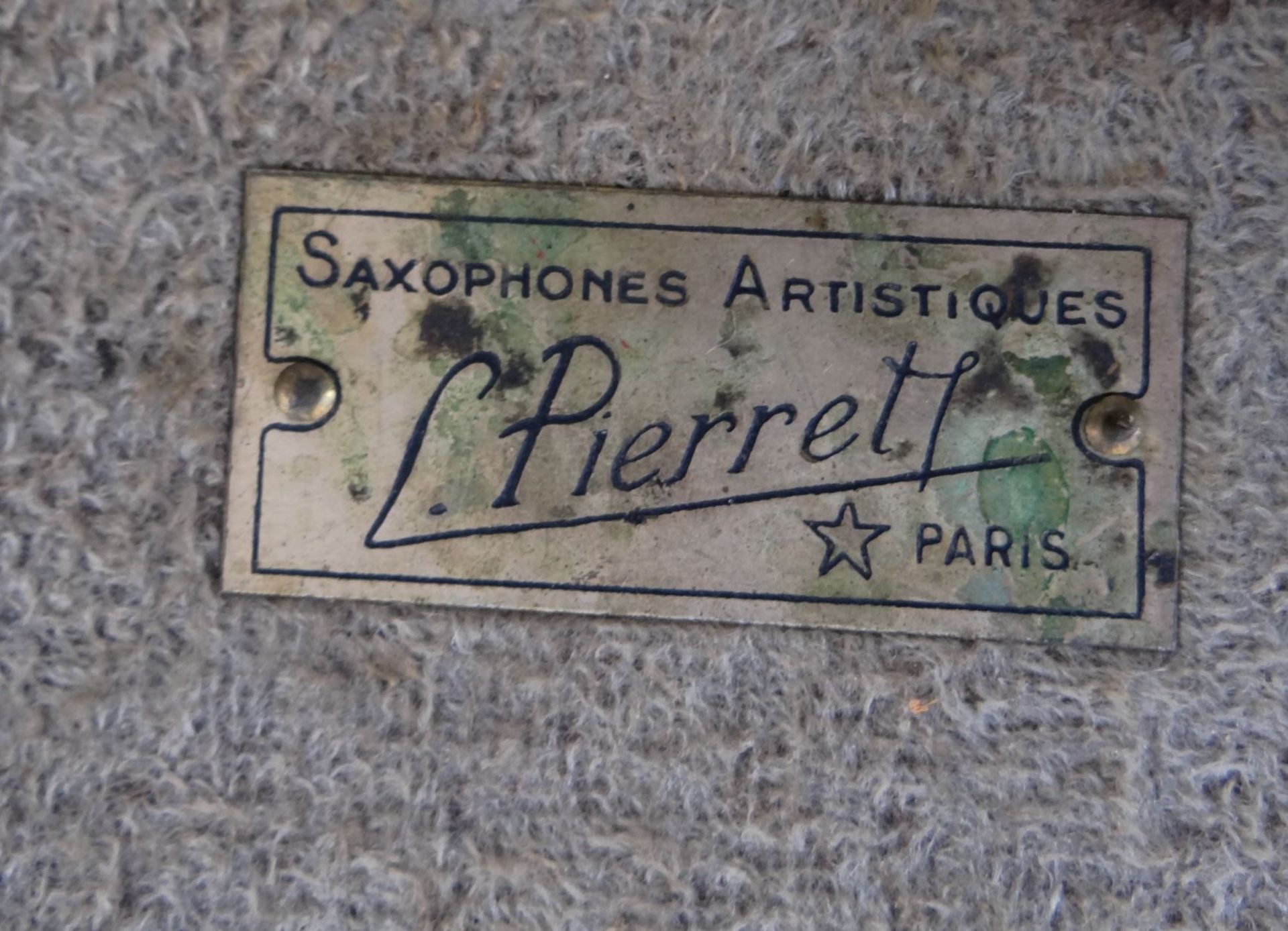 gr. Saxophon "J.R.Lafleur&Sons" London/Paris in Koffer (80x27 cm) Alters-u. Gebrauchsspuren - Bild 9 aus 9