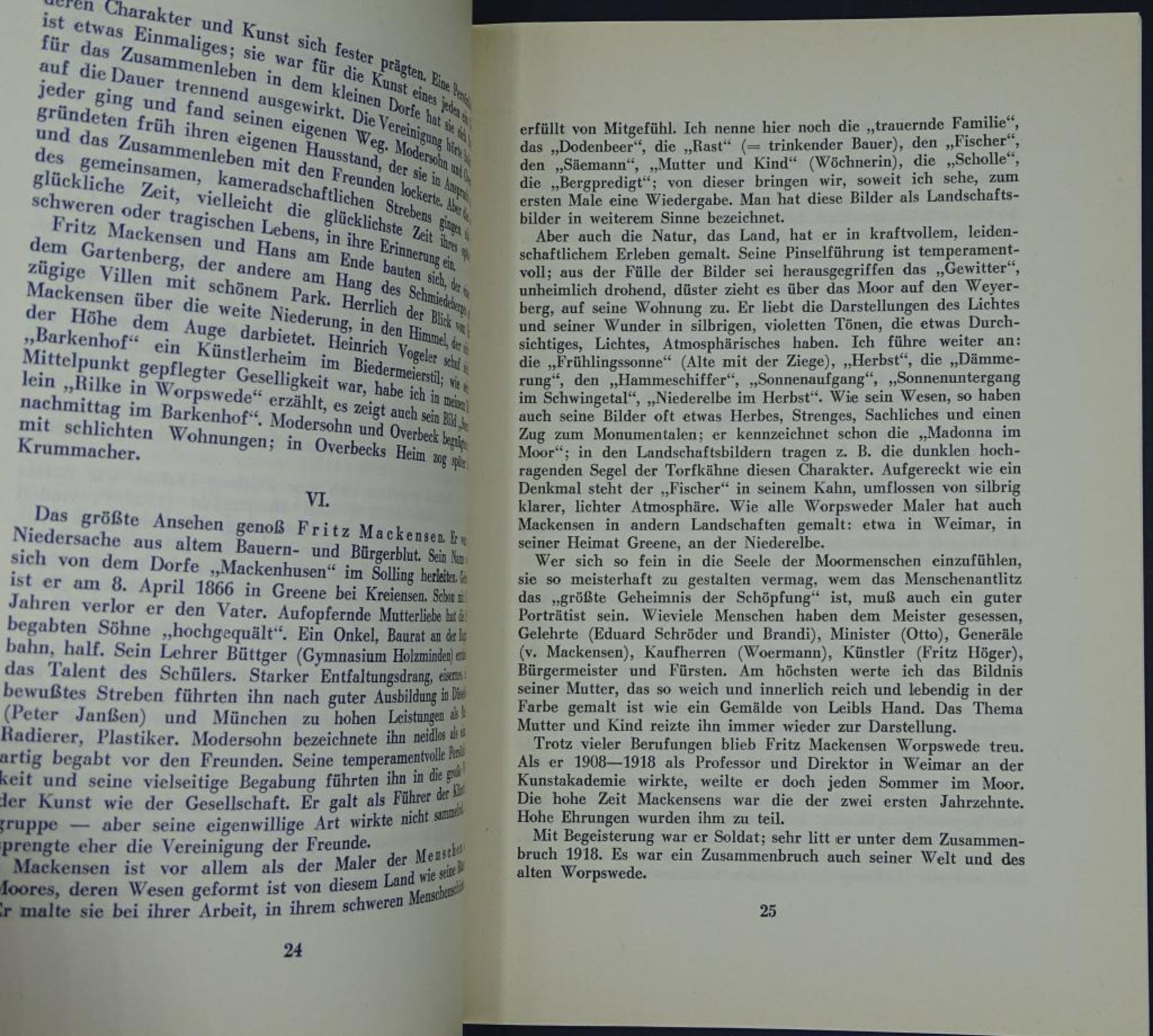 "Worpswede", Die ersten Maler und Ihre Bedeutung, 5.Auflage mit 41 Bildern, 1960 - Bild 3 aus 8