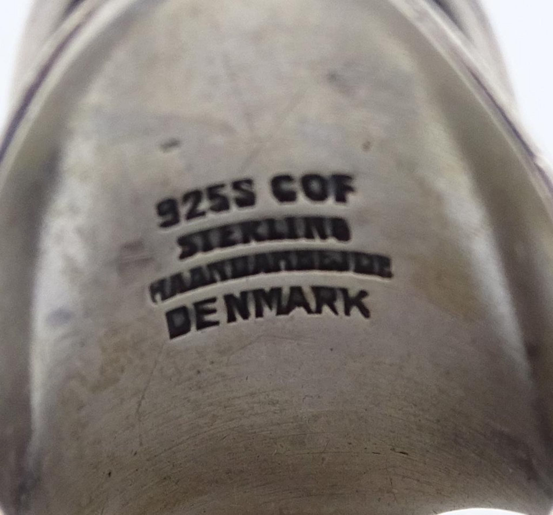 925er Silber Ring,Denmark,Bernstein Besatz ,11,20gr.RG 54 - Bild 4 aus 4