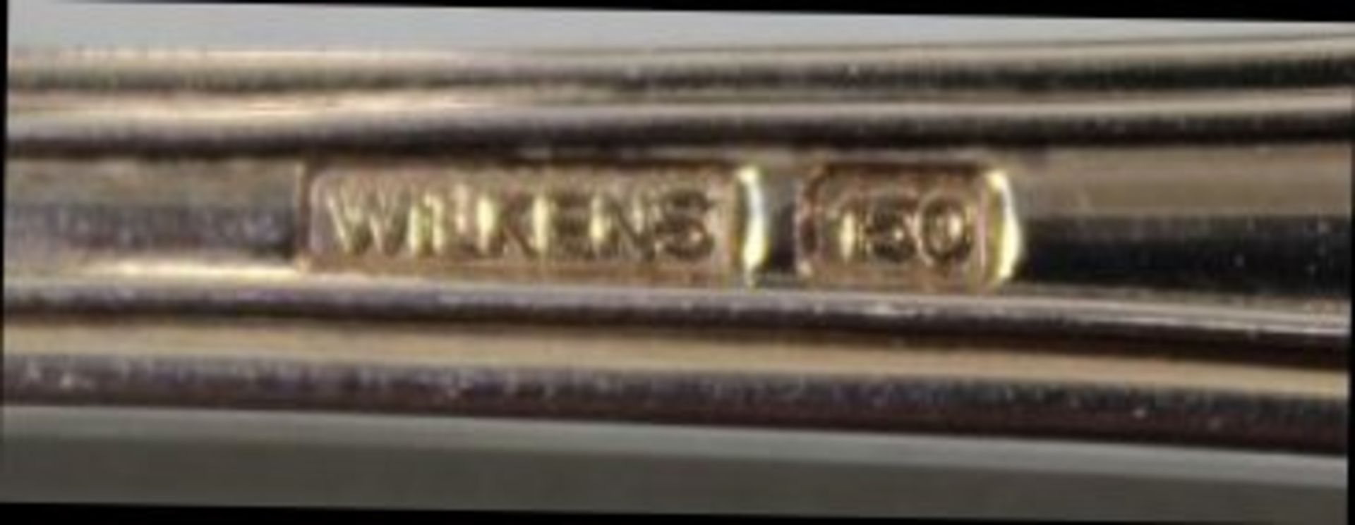 Besteck "Wilkens", 150er Auflage, 4x Beilagenlöffel, 2x Saucenkellen, 18x Messer, 18x gr. Gabeln, - Bild 2 aus 2