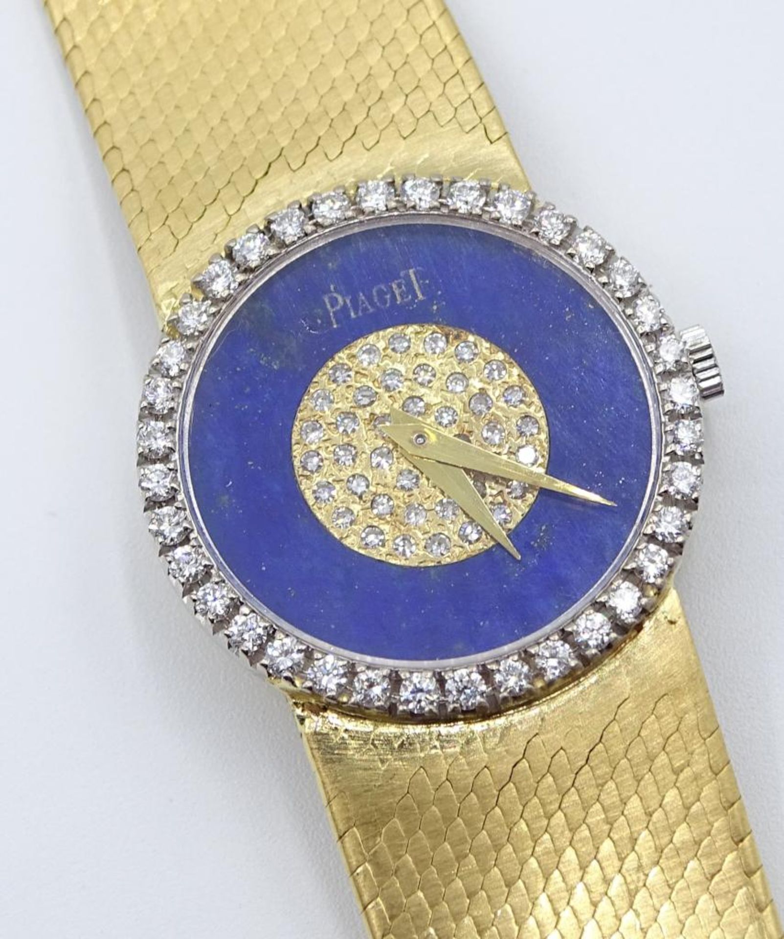 DAU "PIAGET",750er GG Vollgold,Brill.und Diamanten zus.ca. 1,40ct-Lupenrein,Ref.Nr. 9706 B2, - Bild 6 aus 10