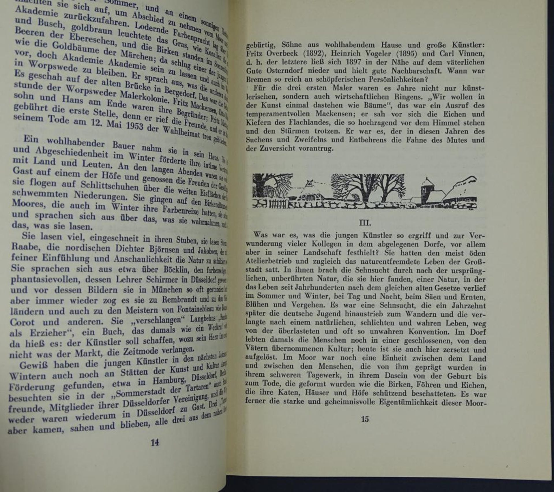 "Worpswede", Die ersten Maler und Ihre Bedeutung, 5.Auflage mit 41 Bildern, 1960 - Bild 5 aus 8