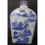 *grosse China-Flasche?, Blaumalerei, H-30 cm, B-17 cm