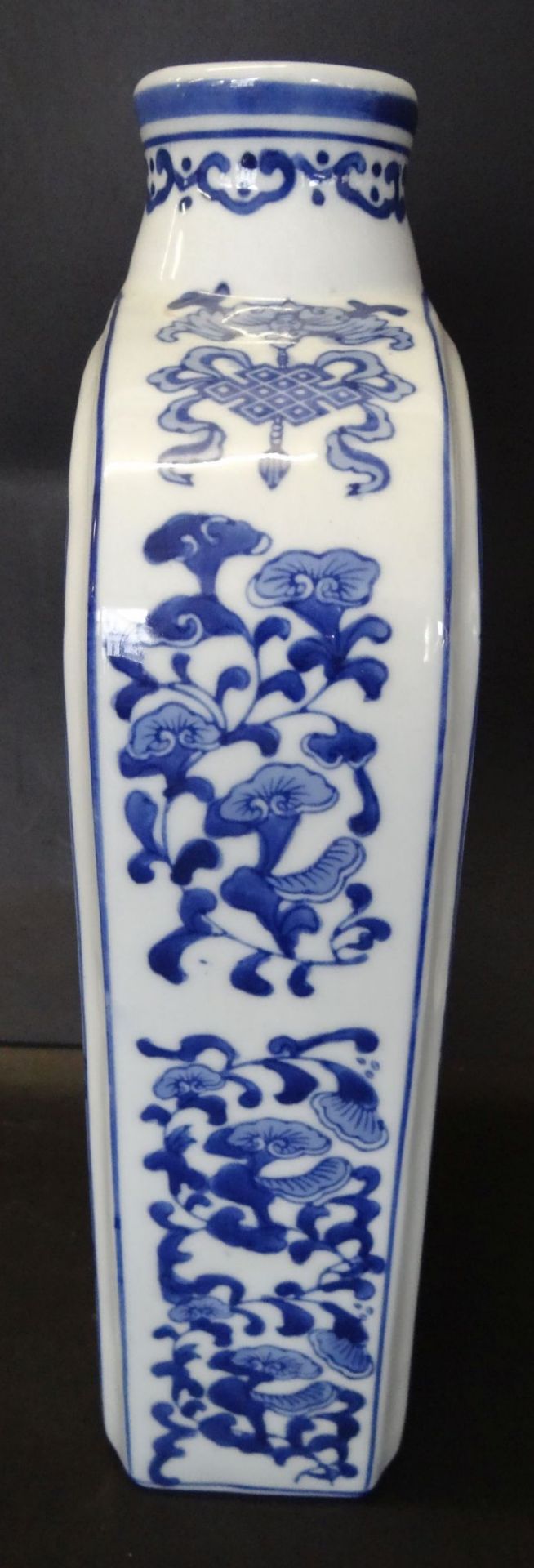 *grosse China-Flasche?, Blaumalerei, H-30 cm, B-17 cm - Bild 3 aus 4