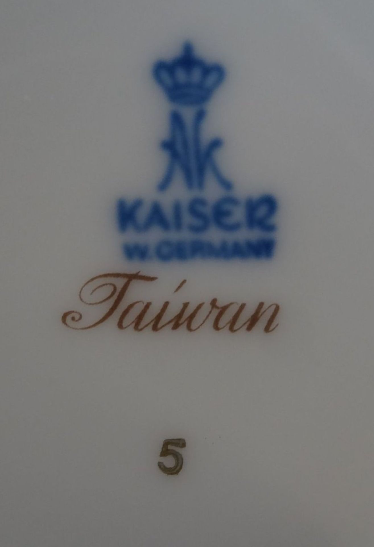 gr. Deckelvase "Kaiser" Dekor Taiwan, H-32cm - Bild 5 aus 5