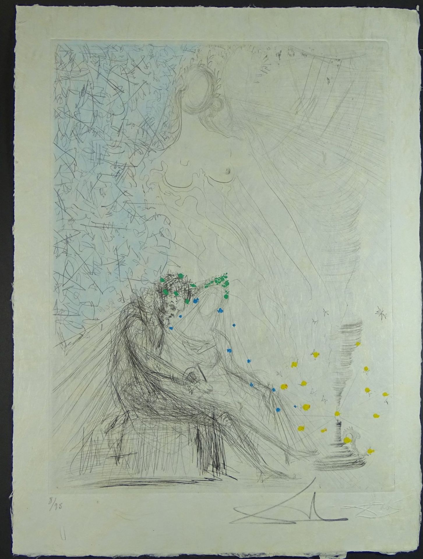 Salvador DALI (1904-1989), Farbradierung, Nr. 8/95, signiert, 38x28 cm