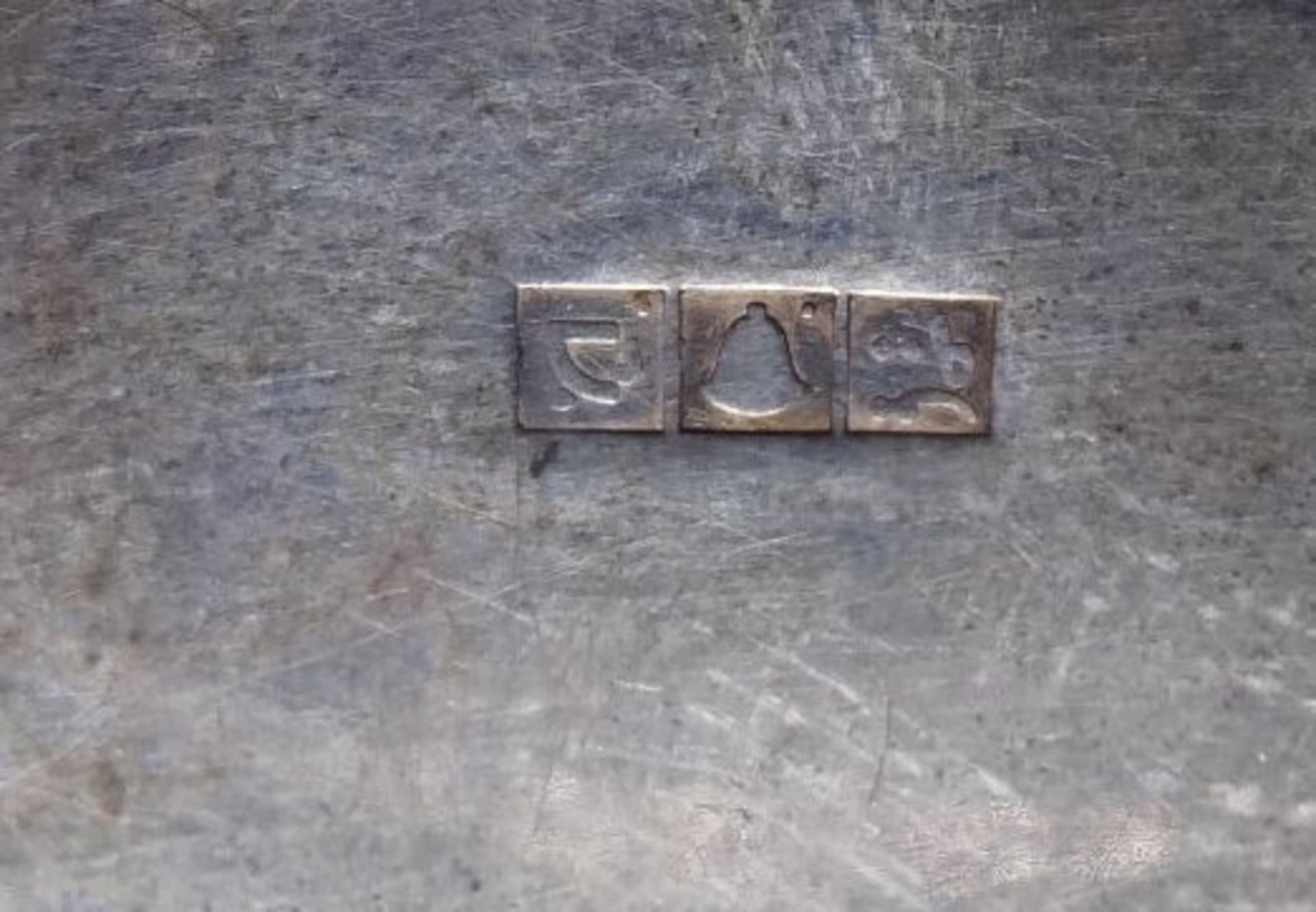 Zigarettendose, Silber-925-, arabisch gepunzt, Deckelscharnier defekt, innen Holz, H-2 cm, 14x7 - Bild 6 aus 7