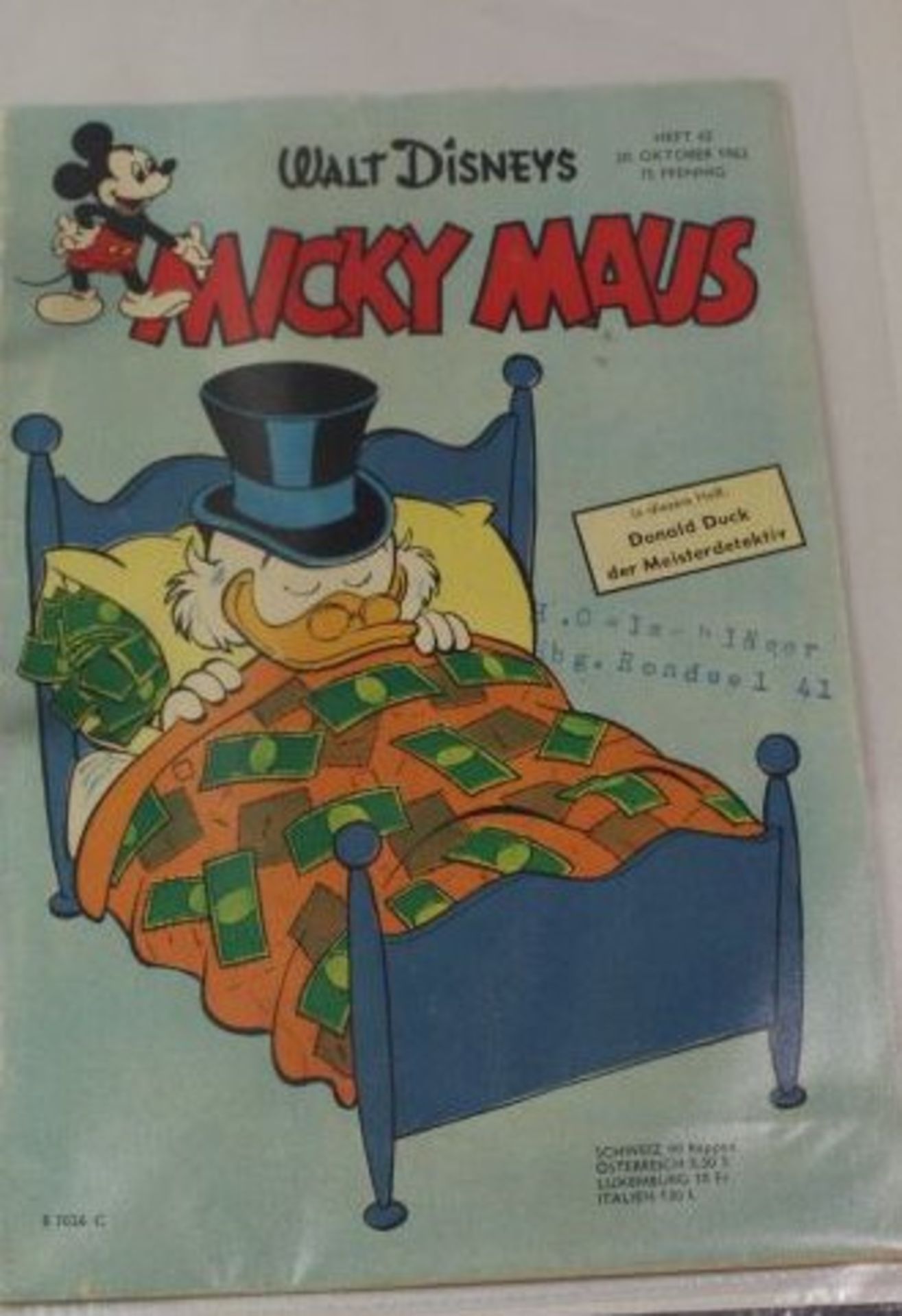 Ordner mit div. Ausgaben "Mickey Mouse", ab 1961 - 1968, teilw. Gebrauchsspuren. - Image 4 of 5