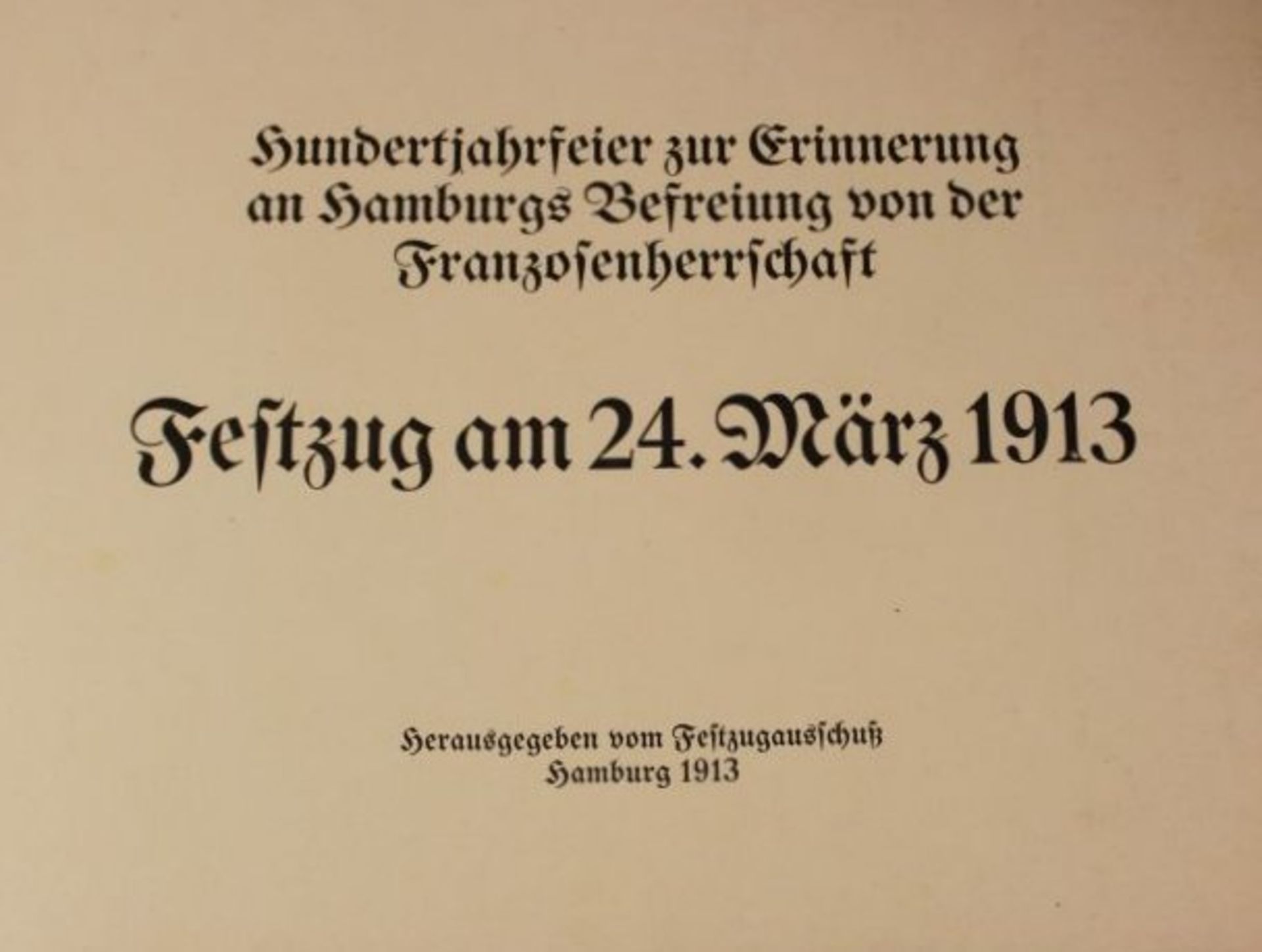 Hamburger Festzug 1913, guter Zustand, Paperback. - Image 2 of 5