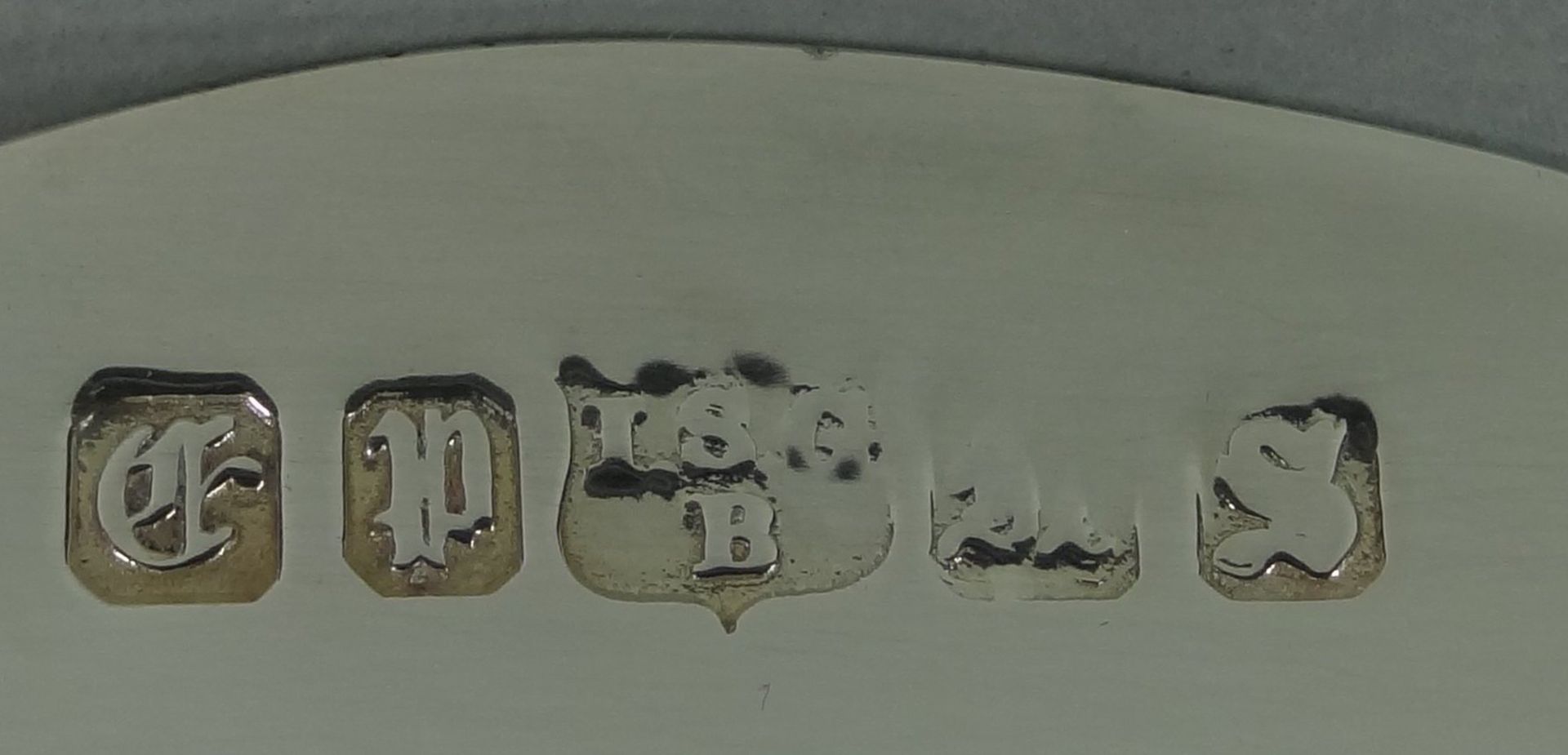 versilberte Schale "EPNS", , H-8 cm, D-26 cm - Bild 5 aus 5