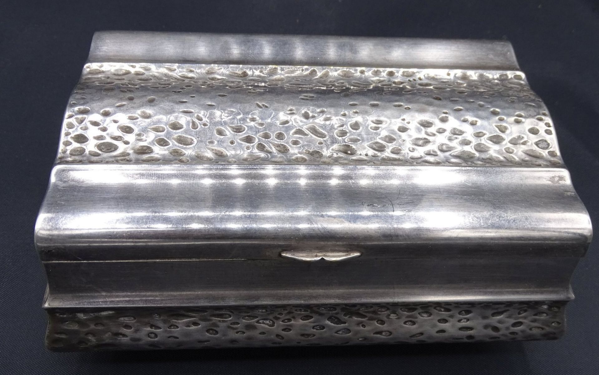 Silber-Zigarrenkiste "WMF"-800-, innen Holz, älter, H-6 cm, 10x15 cm, 330 g - Bild 3 aus 6