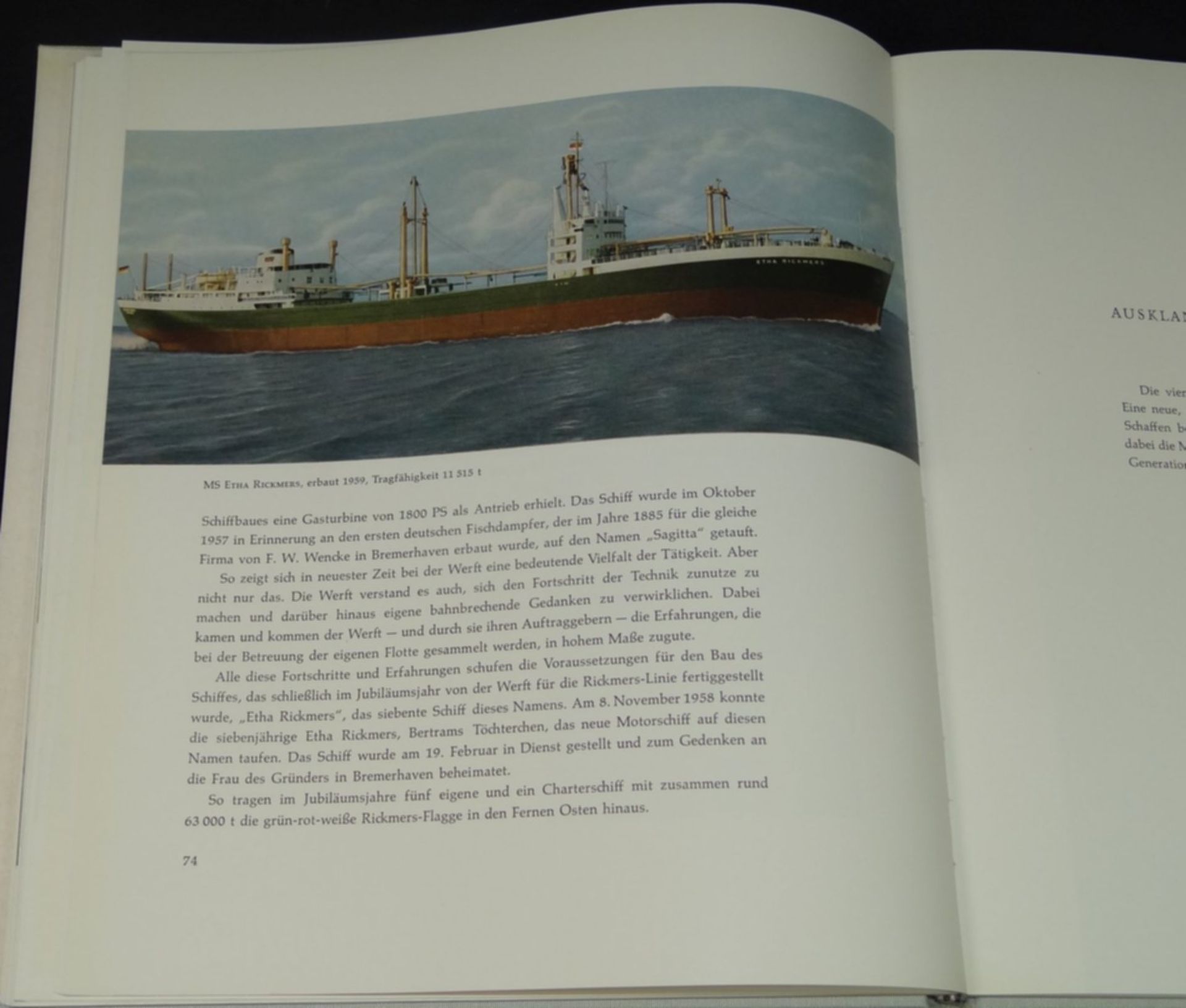 Firmenschrift "125 Jahre Rickmers Werft, Bremerhaven", 27x23 cm - Bild 7 aus 7