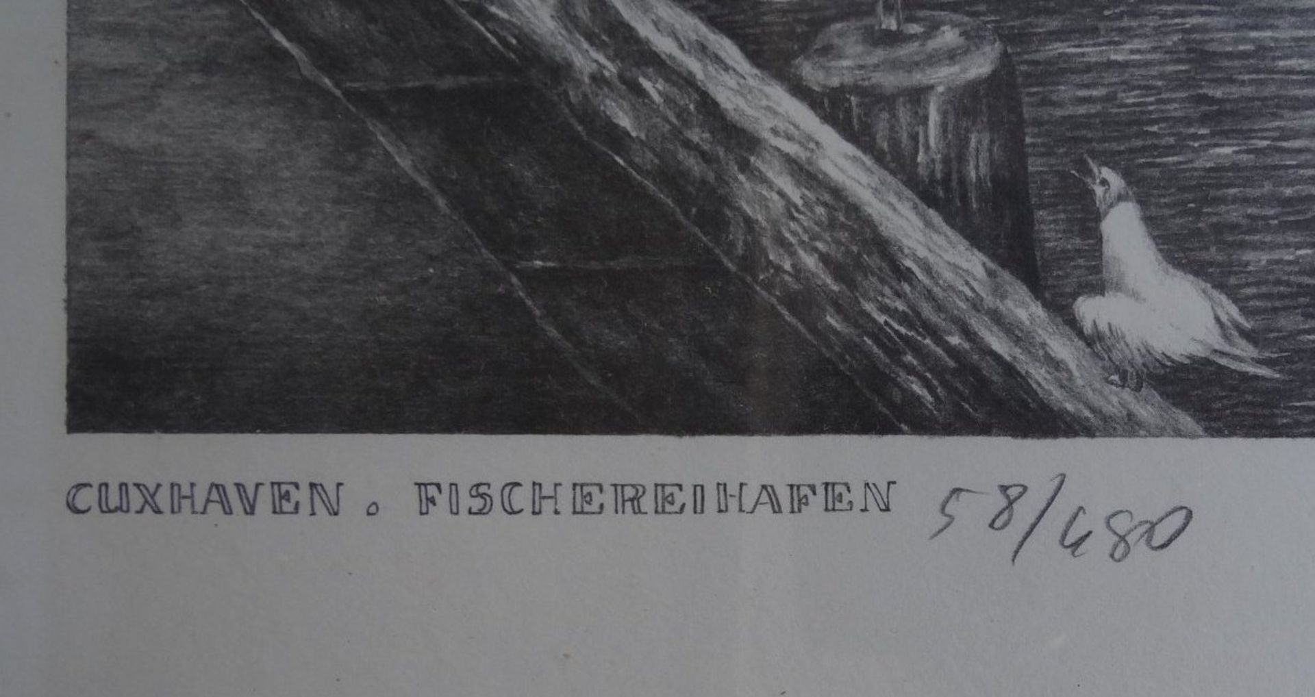 D. Prus, 6x Cuxhaven Grafiken, signiert und betitelt, Nr ../480, ger7Glas, RG 32x42 cm - Image 10 of 10