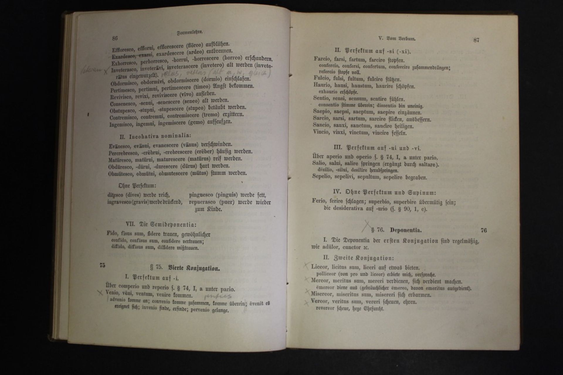 Lateinische Grammatik, Ellendt-Seyfferts,Berlin 1899, 43. Auflage,Alters-u. Gebrauchsspuren - Bild 4 aus 4