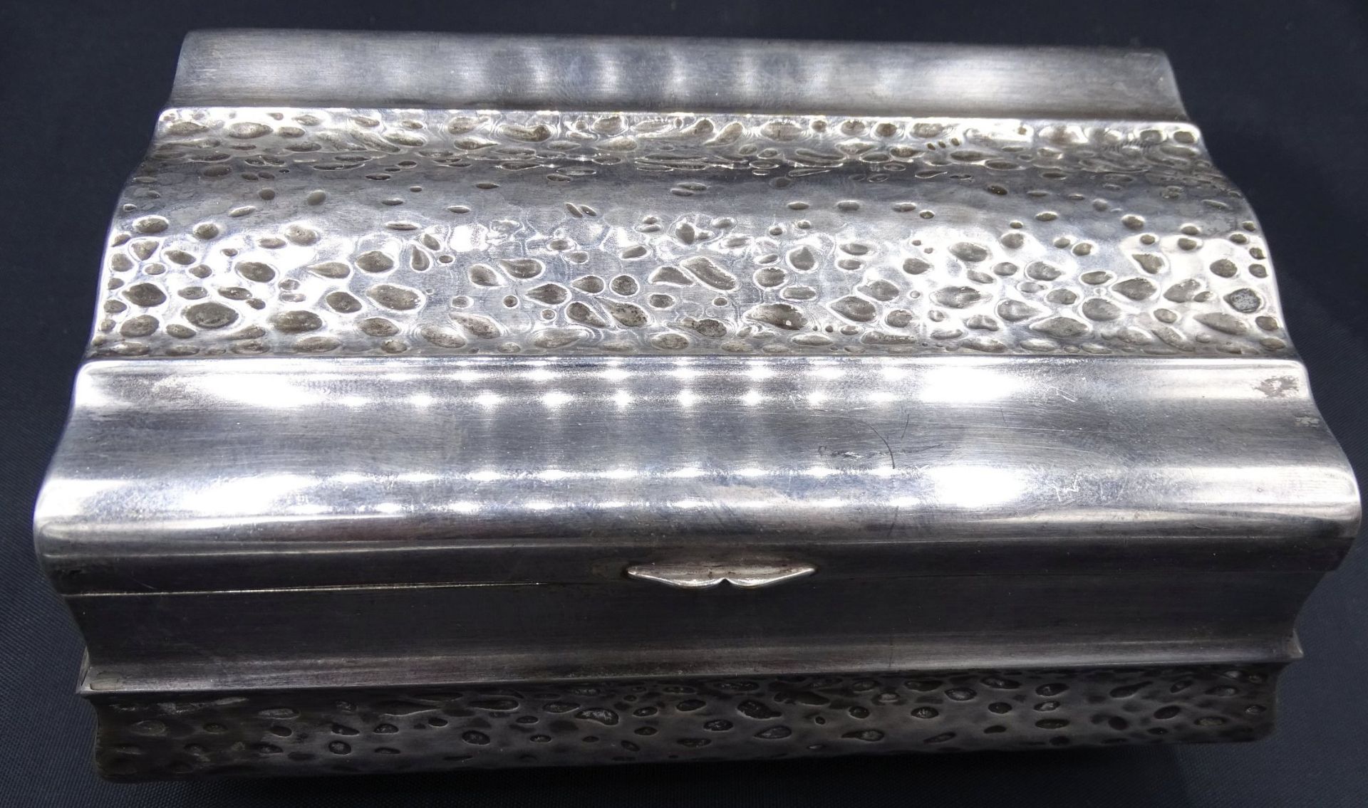 Silber-Zigarrenkiste "WMF"-800-, innen Holz, älter, H-6 cm, 10x15 cm, 330 g - Bild 2 aus 6