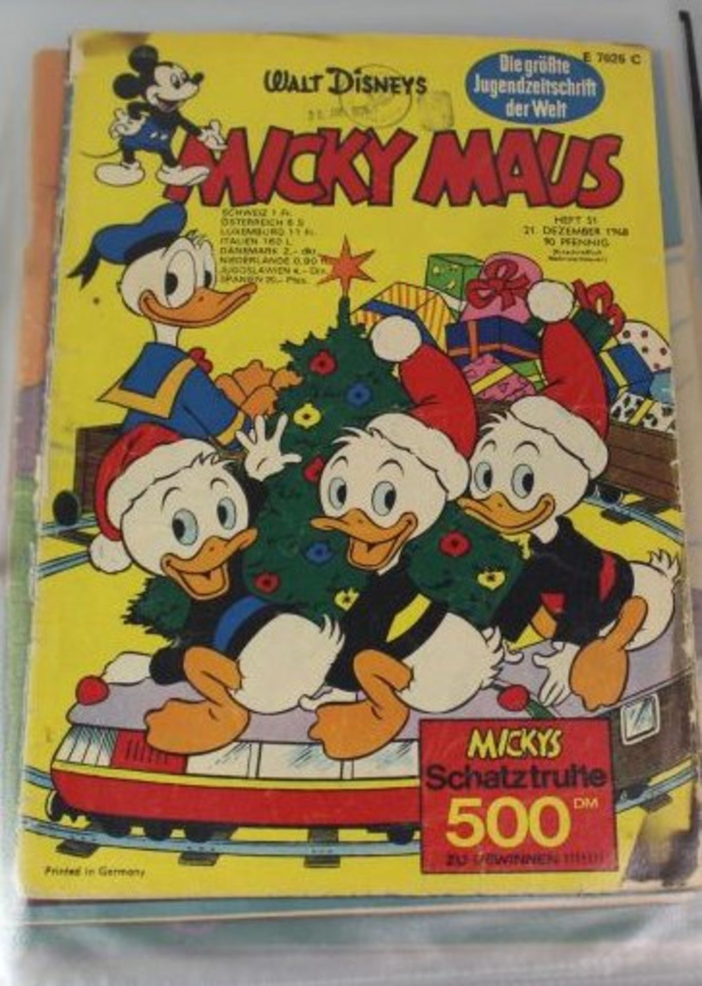 Ordner mit div. Ausgaben "Mickey Mouse", ab 1961 - 1968, teilw. Gebrauchsspuren. - Image 2 of 5