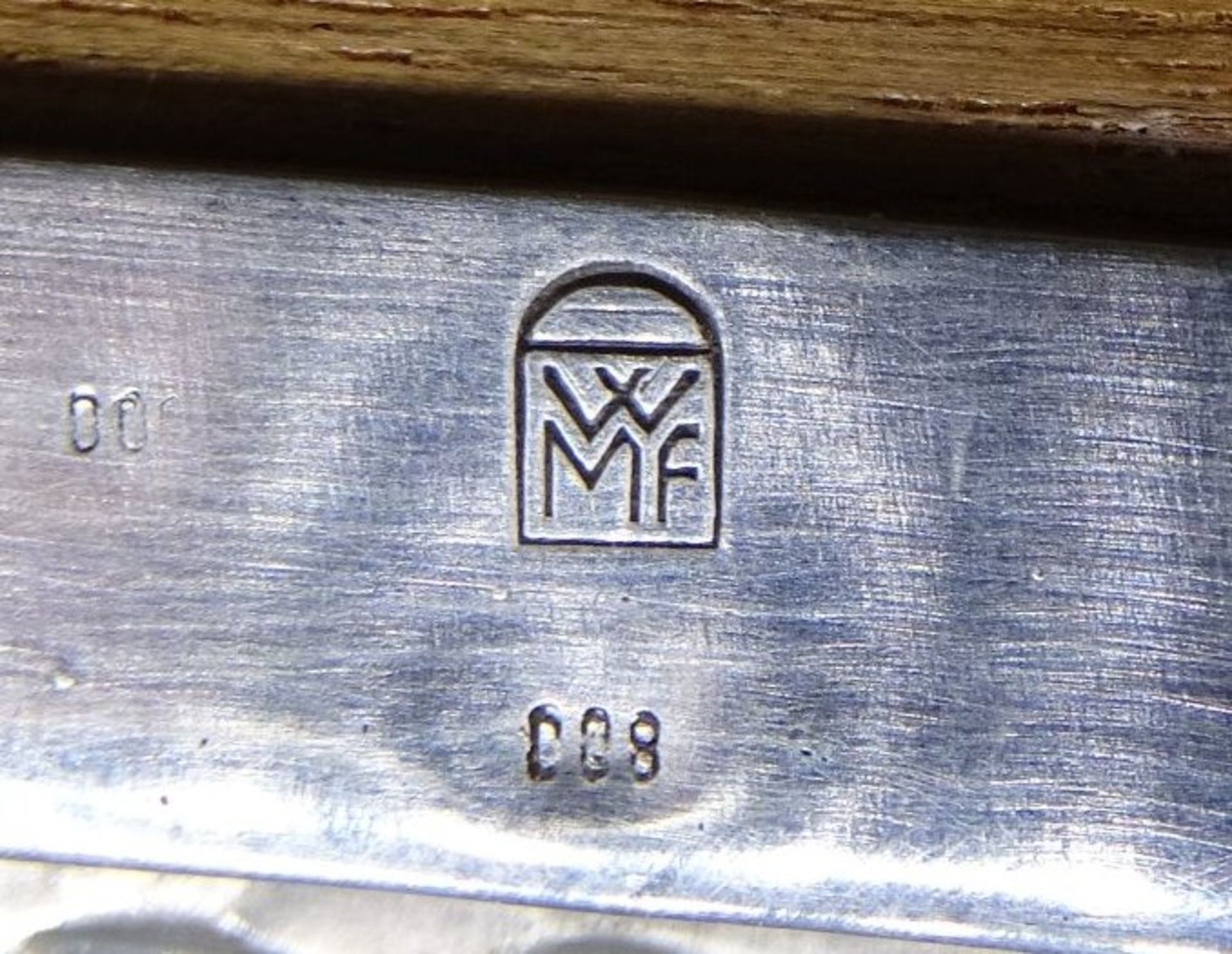 Silber-Zigarrenkiste "WMF"-800-, innen Holz, älter, H-6 cm, 10x15 cm, 330 g - Bild 6 aus 6