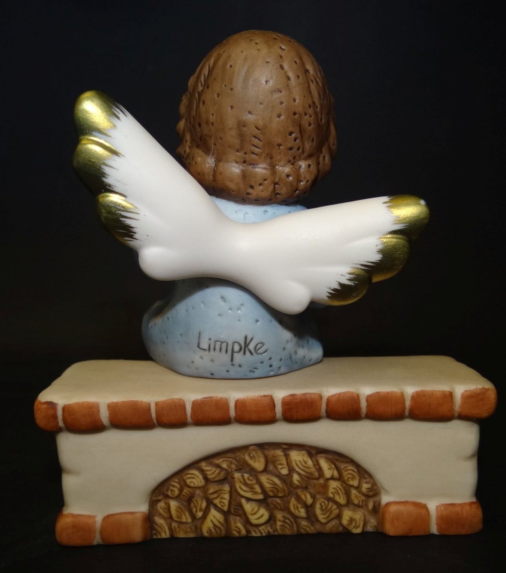 Goebel Figur "Engel auf Ofenbank" in OVP, H-10 cm, zweiteilig - Bild 4 aus 4