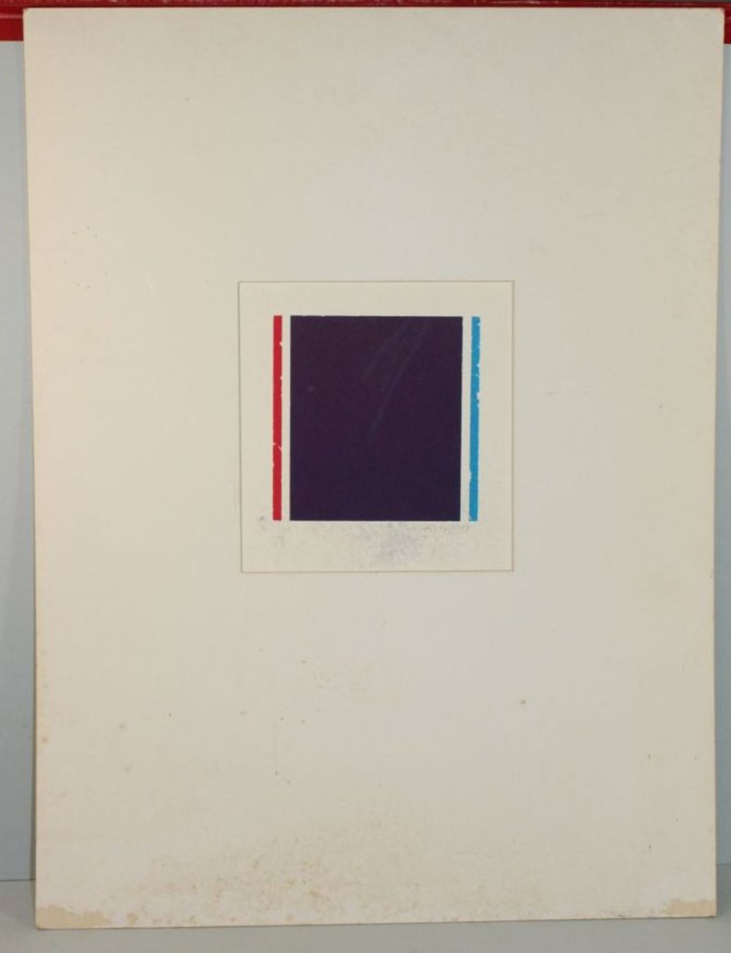 Kunibert FRITZ (1937), Siebdruck, Blatt verfärbt, in Passepartout, MG 17 x 16cm, 53 x 40cm. - Bild 3 aus 3
