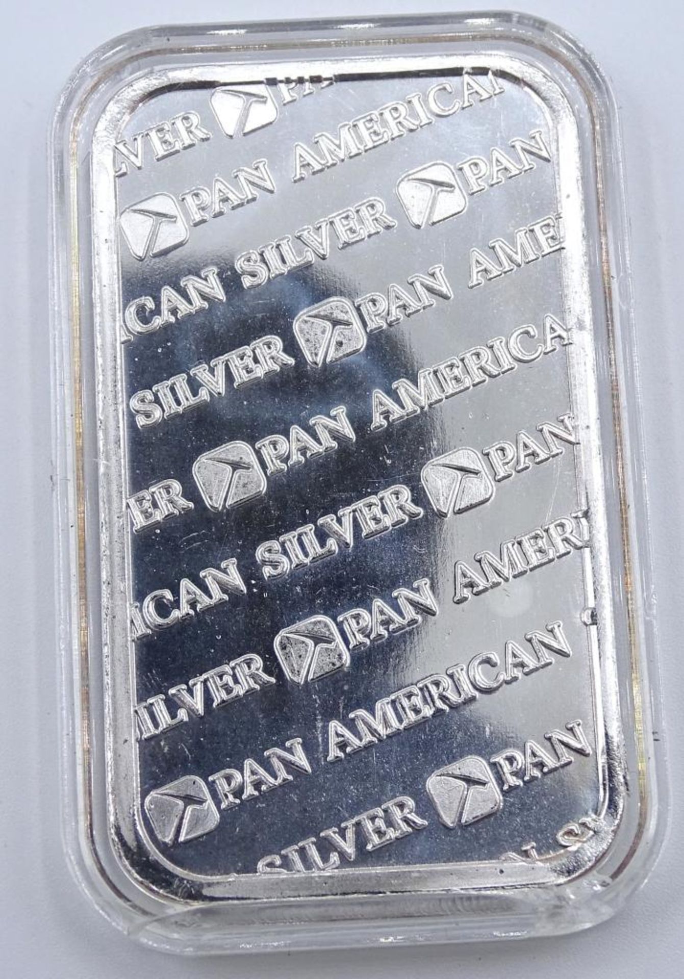 1 Oz Barren Silber 999/000,Pan American Silver Corp,in Kapsel,50x29mm - Image 2 of 2