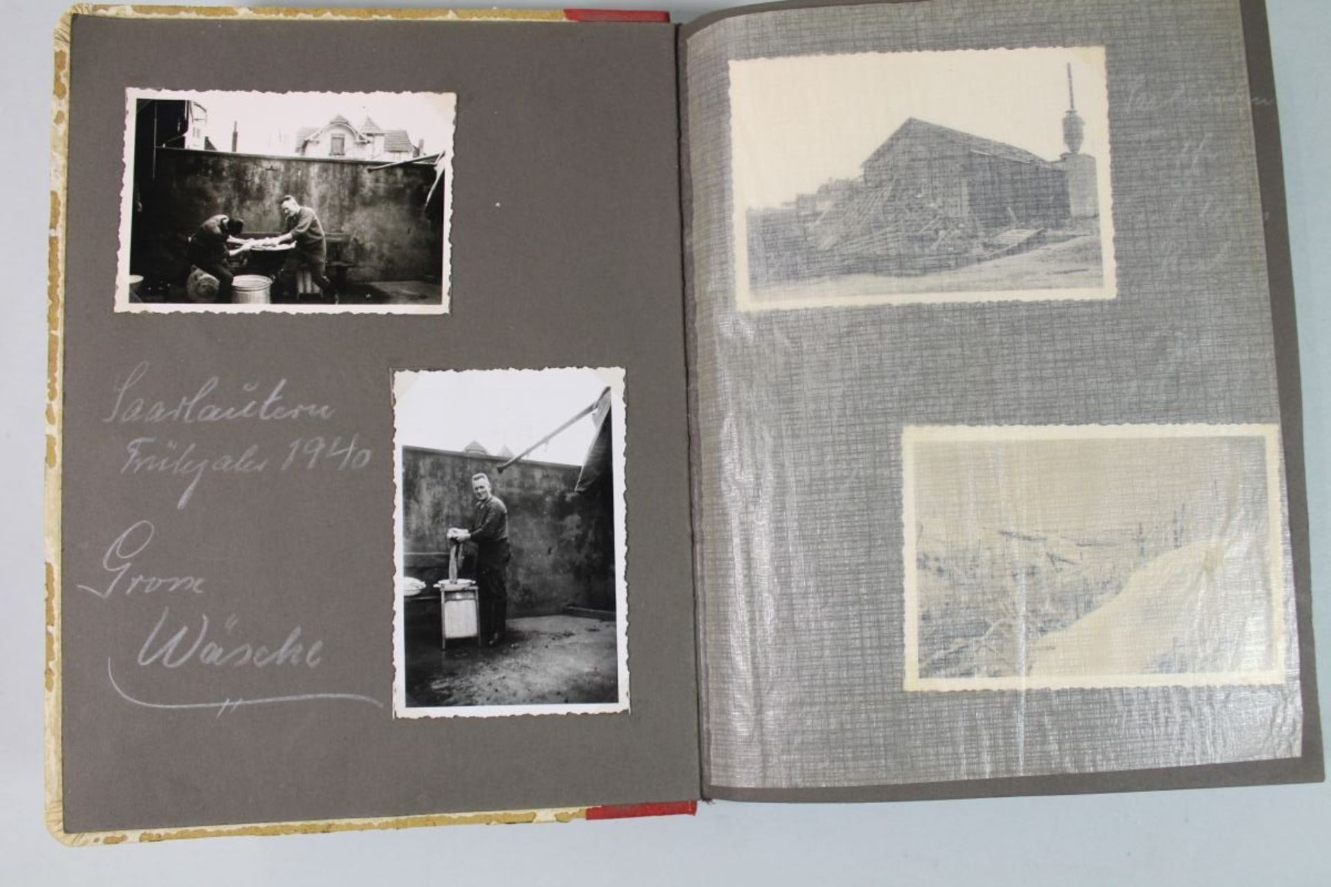 Fotoalbum mit 88 div. Fotografien, 2. WK, Frankreich um 1940,