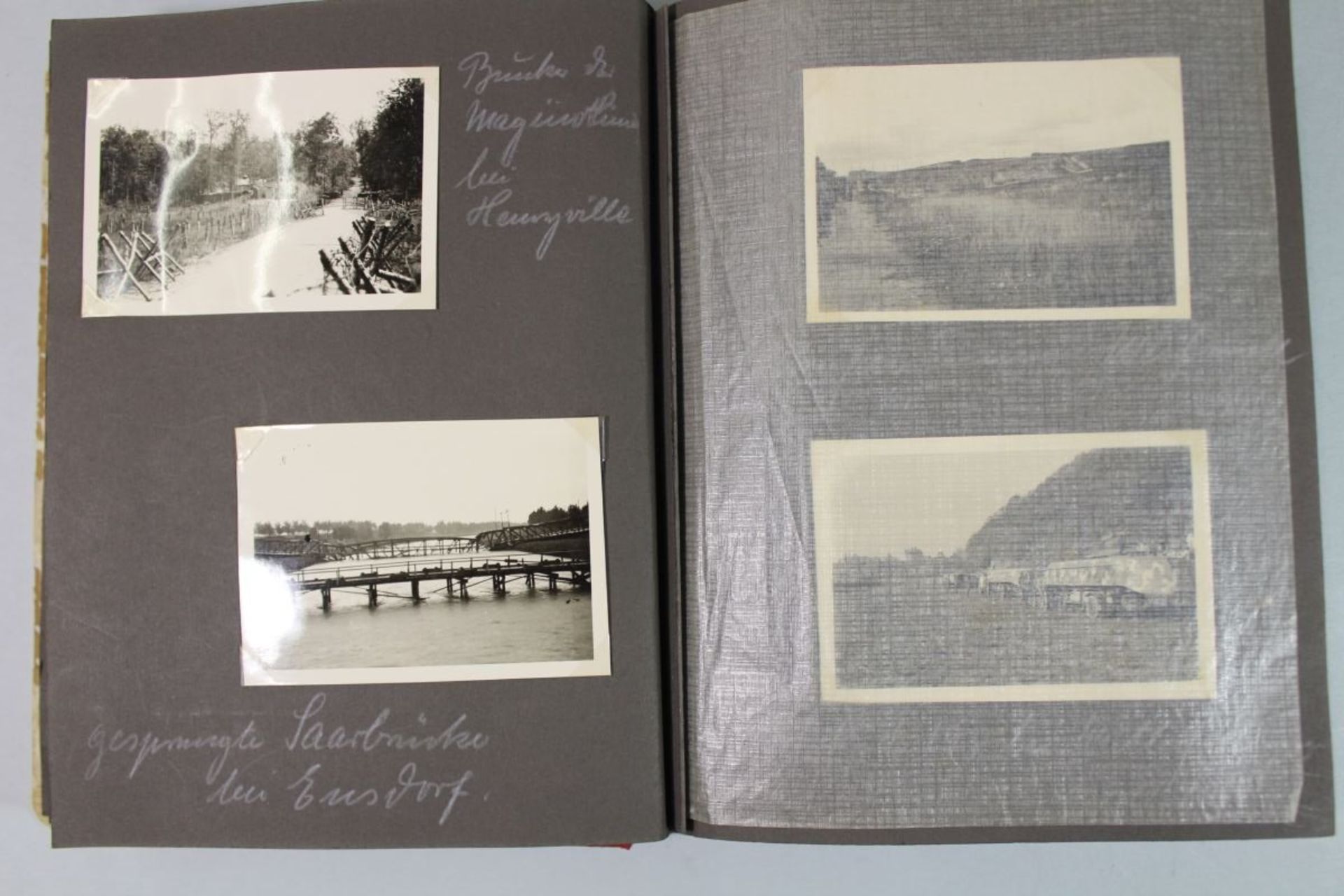 Fotoalbum mit 88 div. Fotografien, 2. WK, Frankreich um 1940, - Bild 2 aus 5