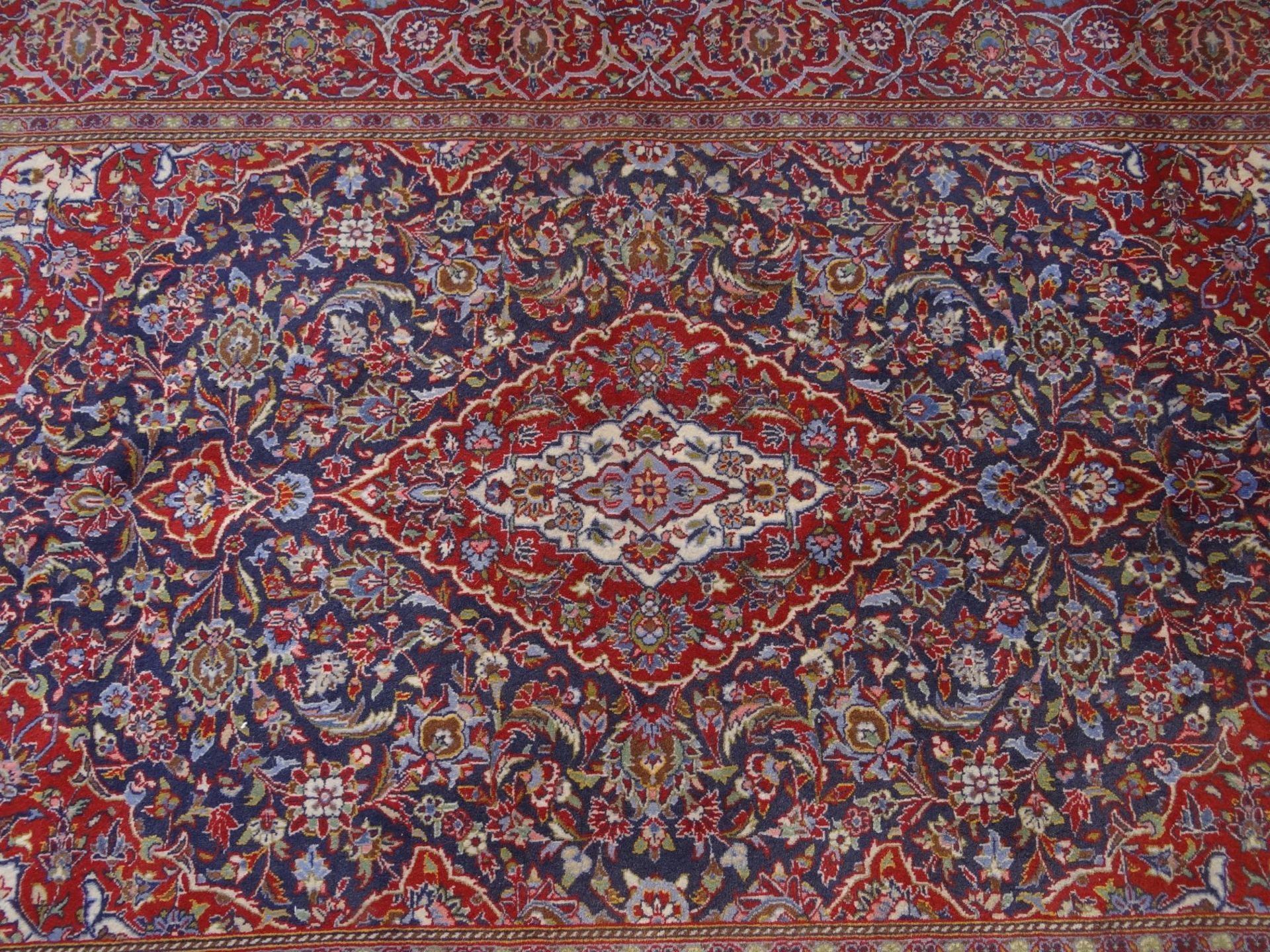 kl. Ofrientteppich "Kashan" 220x140 cm, reionigungsbedürfti - Bild 4 aus 5