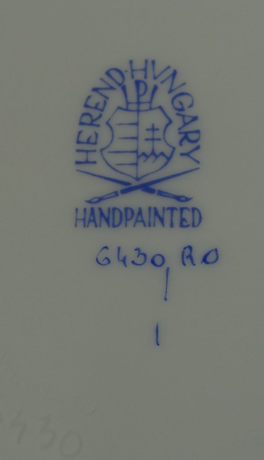 Herend, Dekor Rothschild, Trichtervase, H-14 cm, D-oben 14 cm, - Bild 5 aus 5