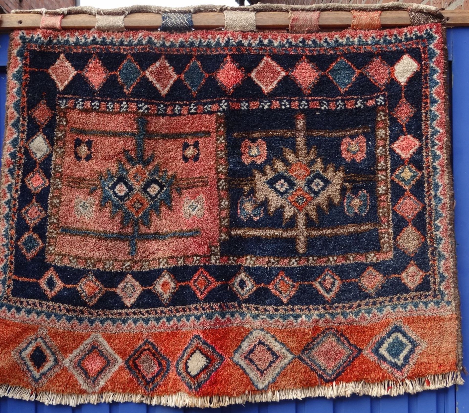Stück Orient-Teppich, ca. 80x116 cm (Satteltasche