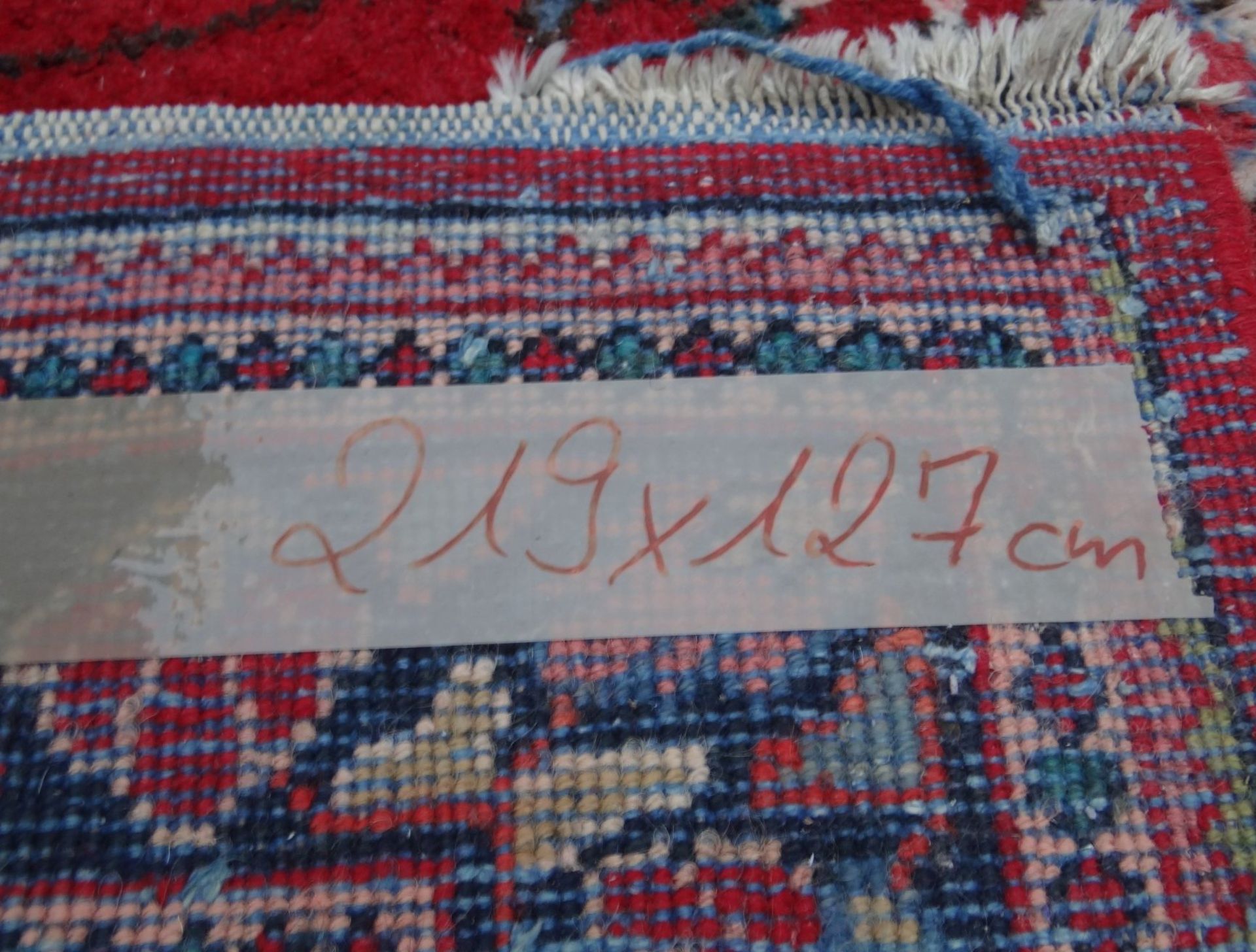 Orientläufer "Iran", 219x127 cm, , Alters-u. Gebrauchsspure - Bild 7 aus 7