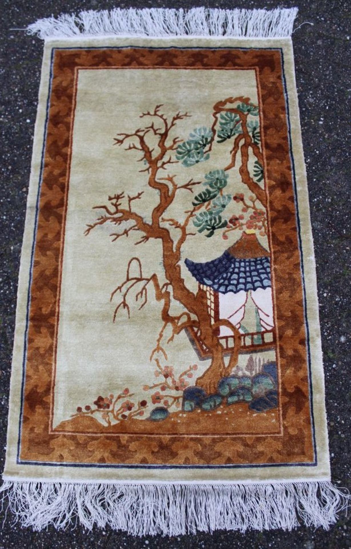 Wandteppich, China Seide, 160 x 85cm.