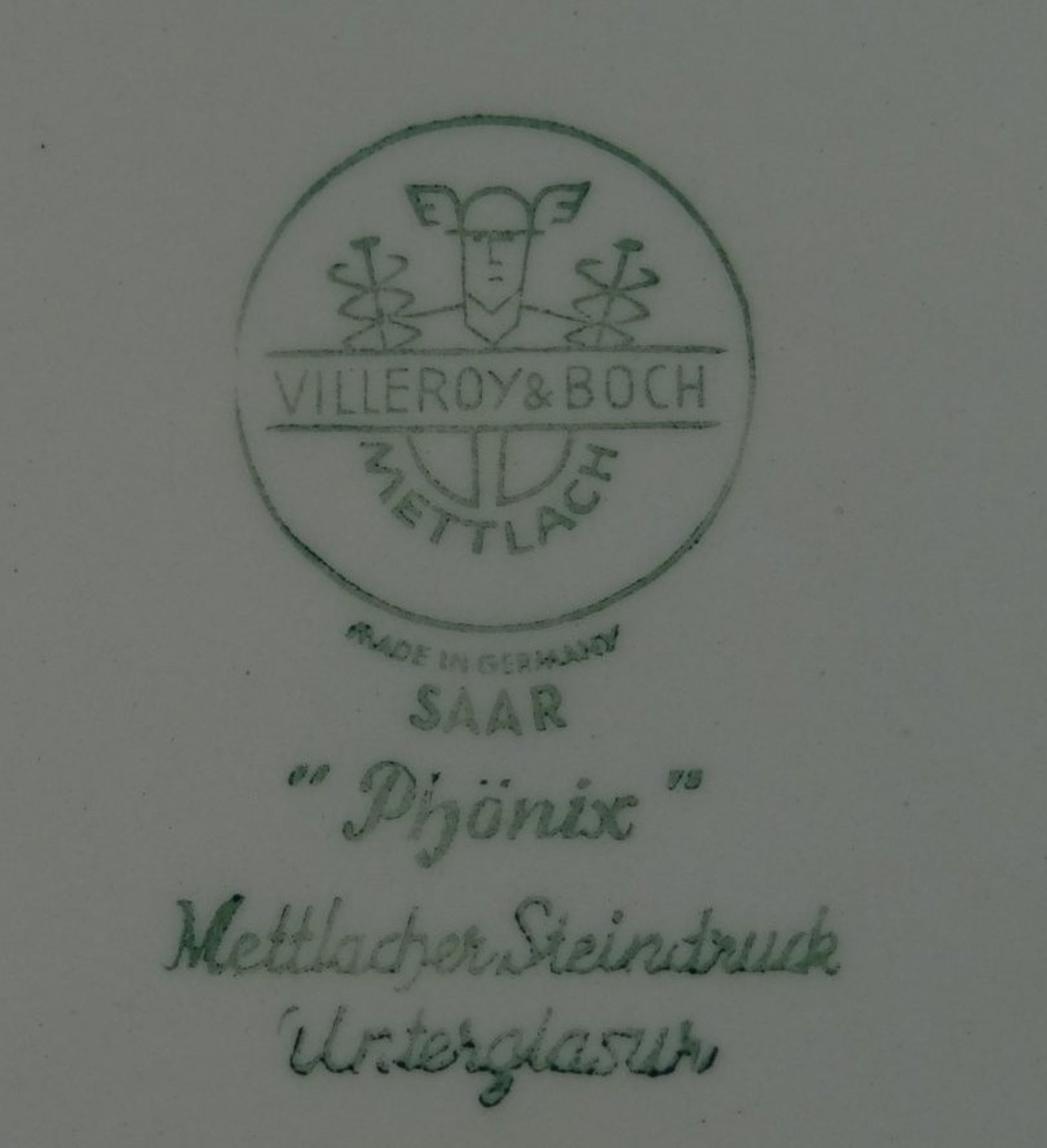 grosse Schale und Deckelterrine (Deckel nicht ganz passend?) H-16 cm, "Villeroy&Boch" Dekor - Bild 6 aus 6
