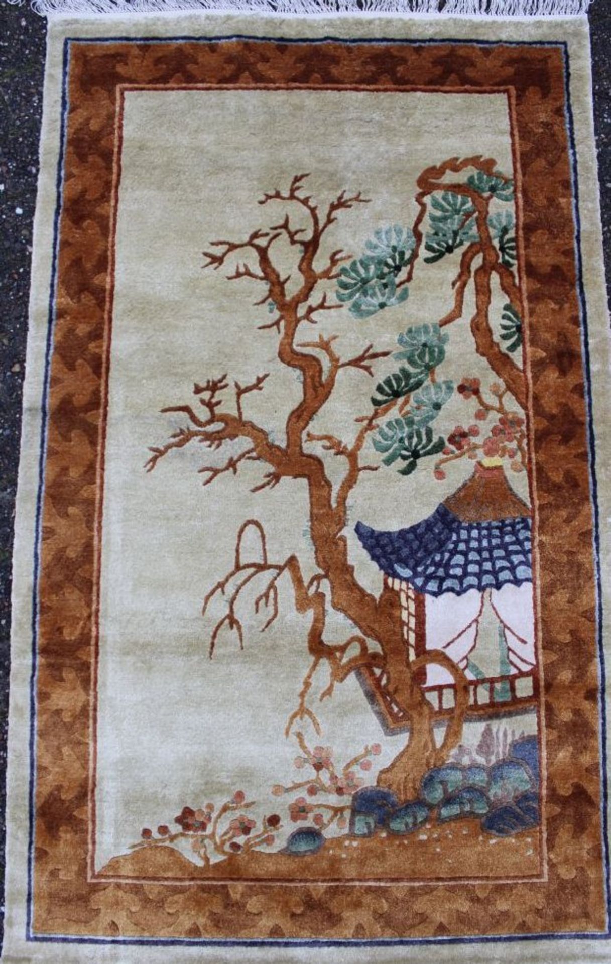 Wandteppich, China Seide, 160 x 85cm. - Bild 2 aus 4