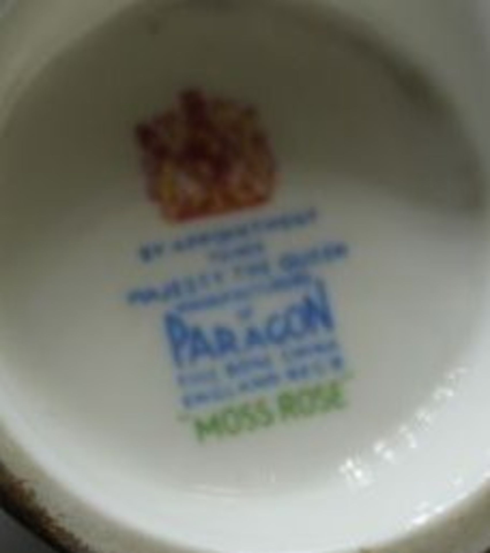 Rest-Kaffeeservice "Paragon", England, Dekor Moss Rose, Kaffeekern, 4x Tasse mit U.T:, 6x - Bild 2 aus 2