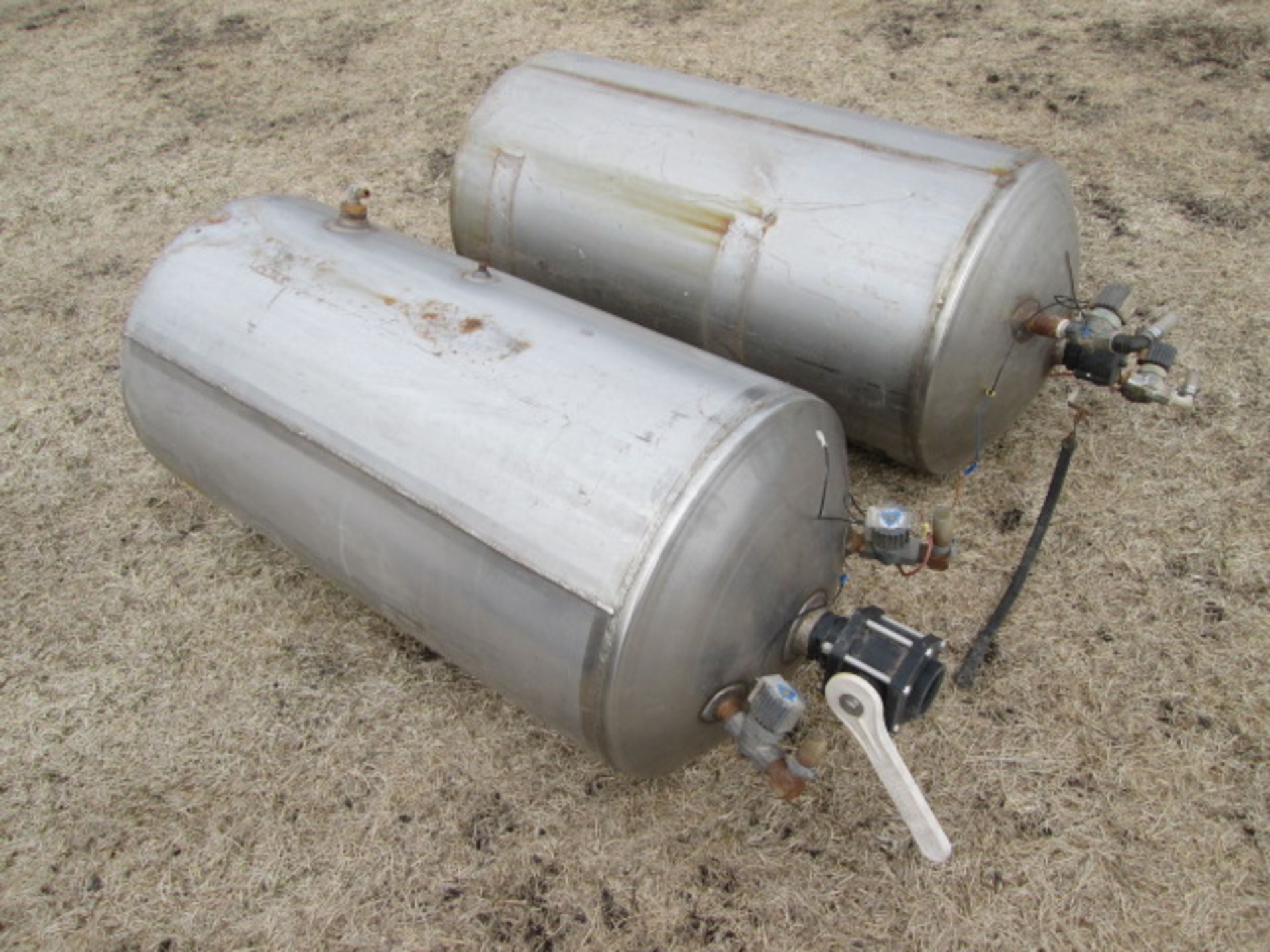 (2) STAINLESS STEEL TANKS