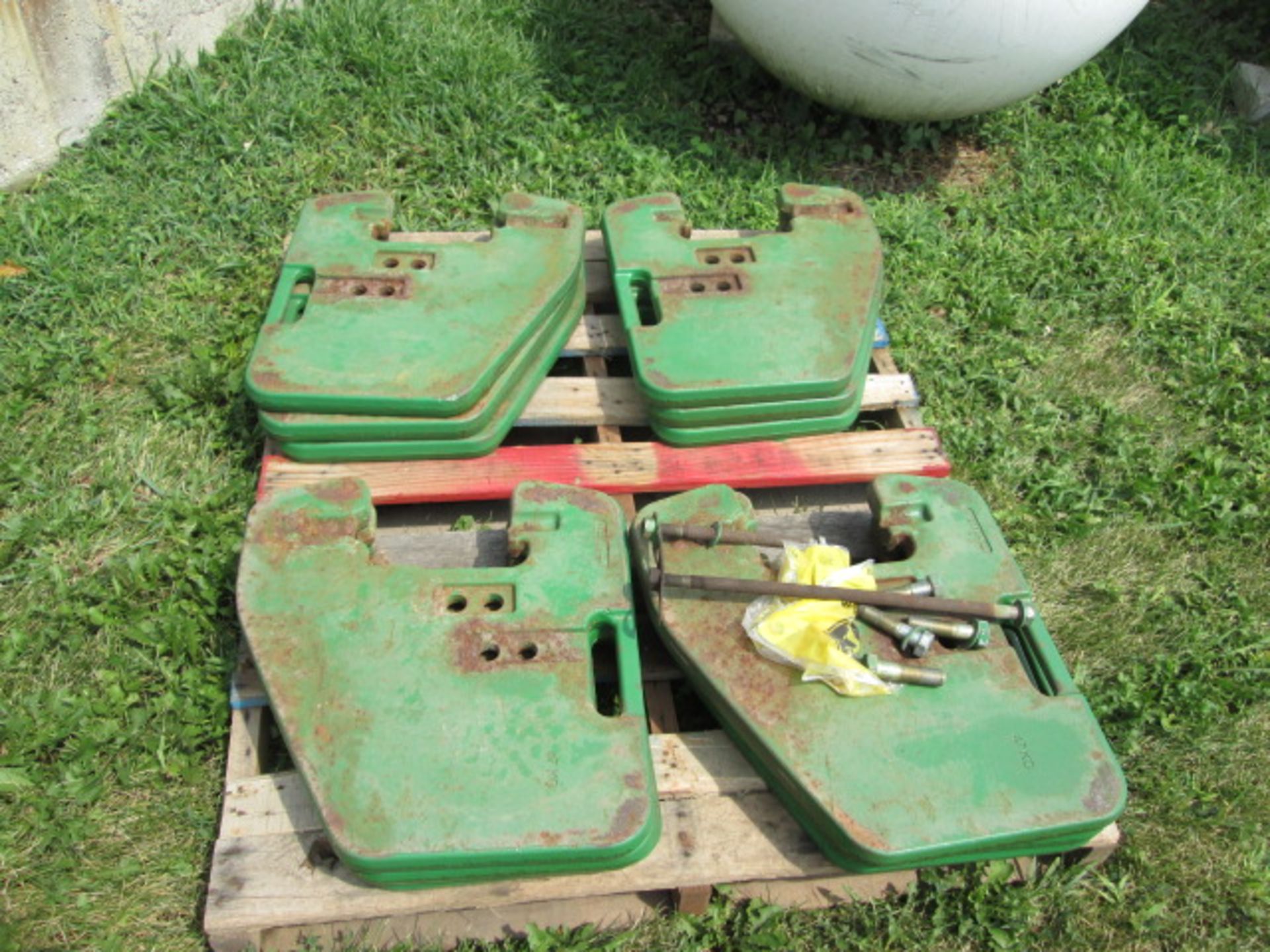 JOHN DEERE FRONT WEIGHTS, 12 TOTAL, SOLD EACH