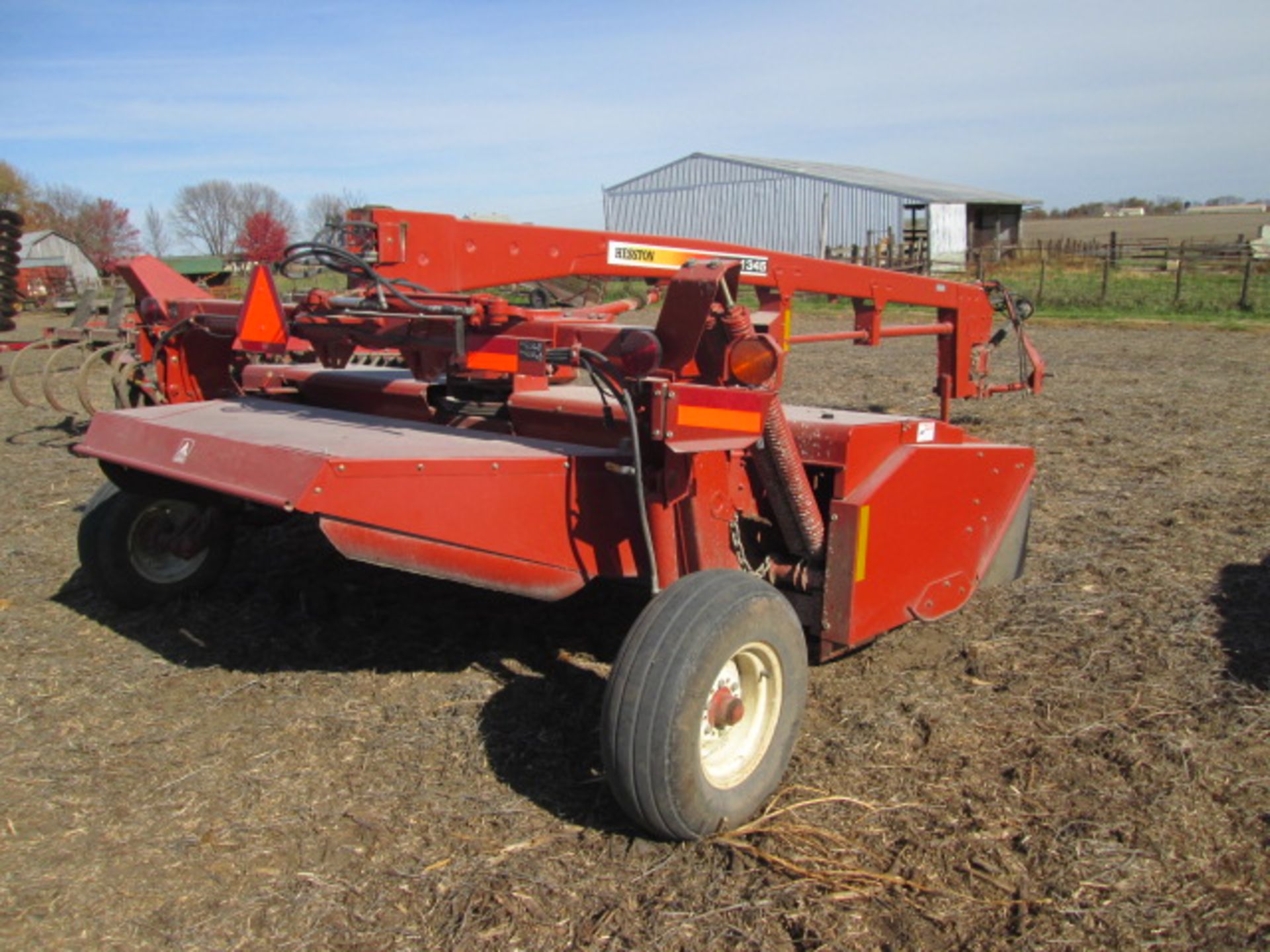 HESSTON 1345 12’ DISC MOWER CONDITIONER;ONE OWNER - Image 4 of 9