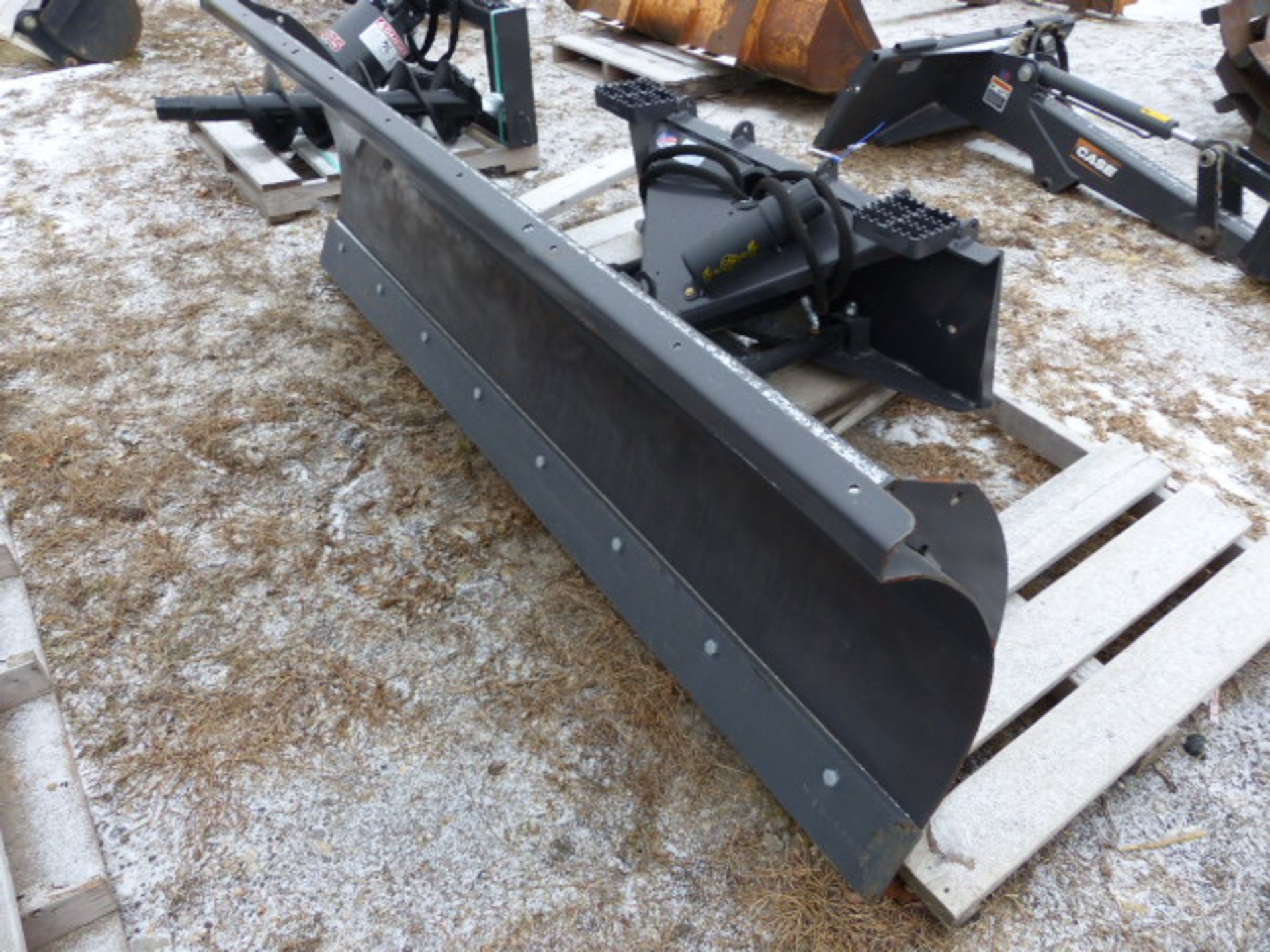 Paladin snow plow fits skidloader