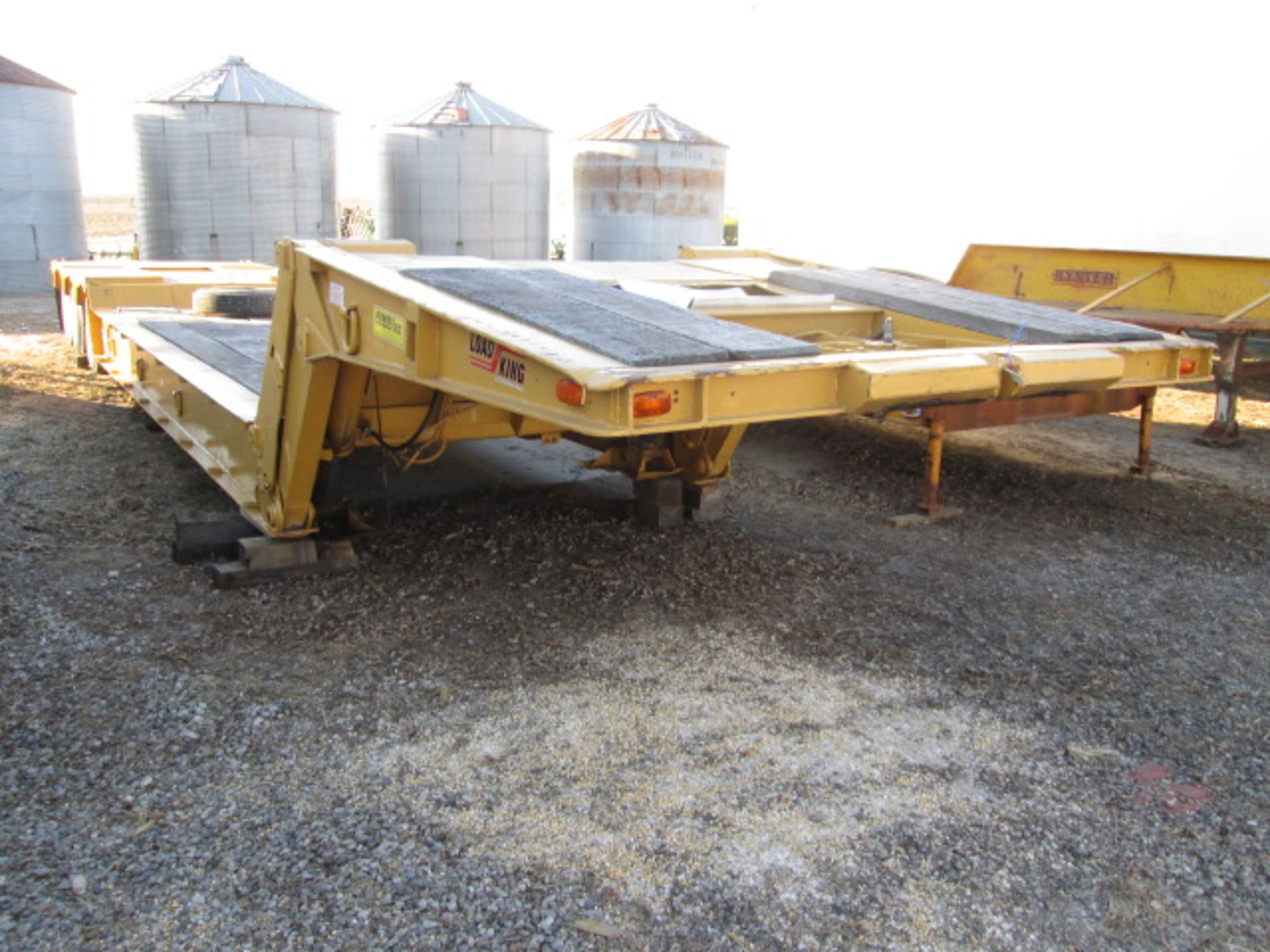 1968 LOADKING POWER FOLD DOWN FRONT DECK INDUSTRIAL TRAILER, TRI-AXLE, 43’, 20’ WELL