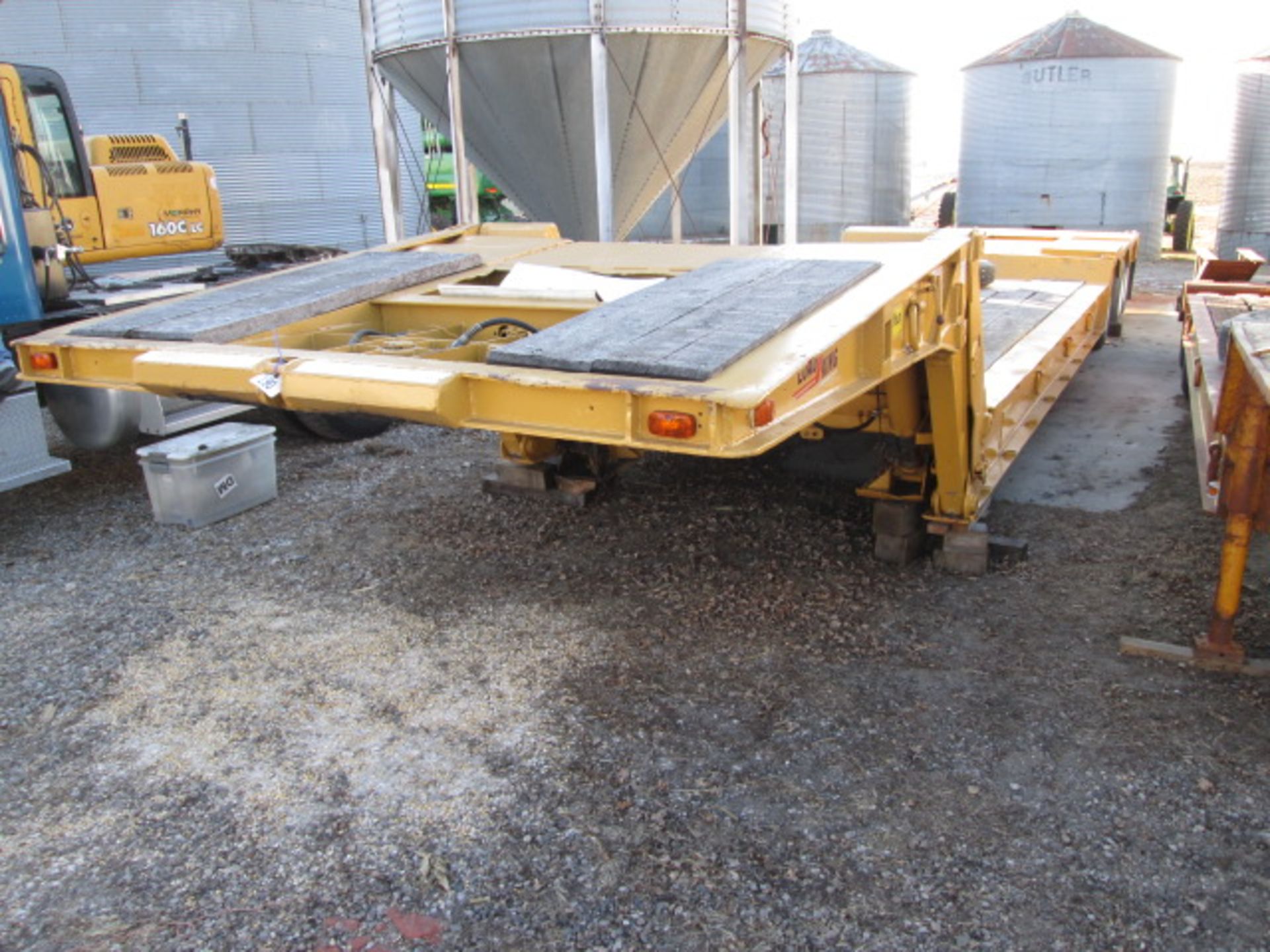 1968 LOADKING POWER FOLD DOWN FRONT DECK INDUSTRIAL TRAILER, TRI-AXLE, 43’, 20’ WELL - Image 2 of 15