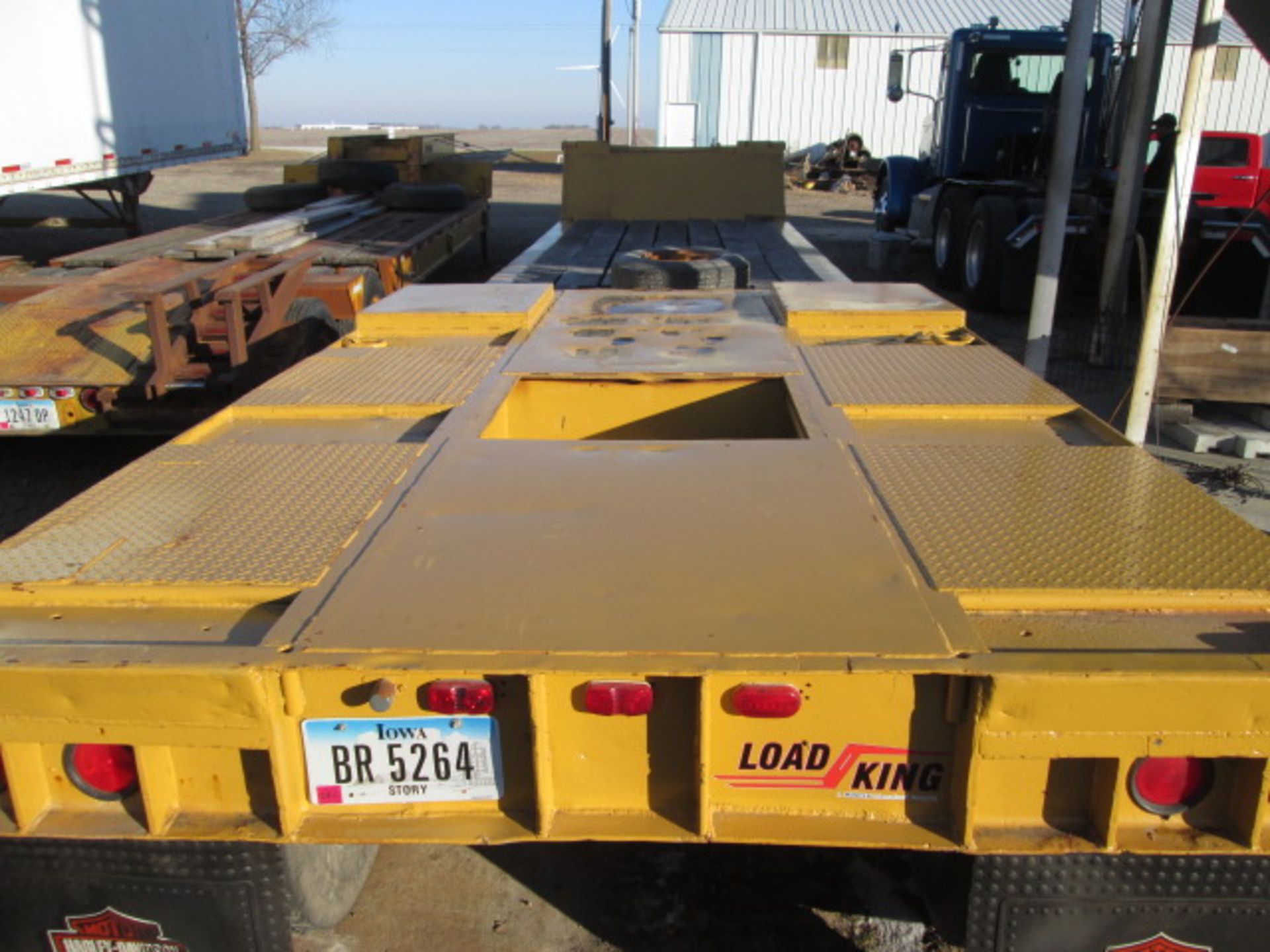 1968 LOADKING POWER FOLD DOWN FRONT DECK INDUSTRIAL TRAILER, TRI-AXLE, 43’, 20’ WELL - Image 11 of 15