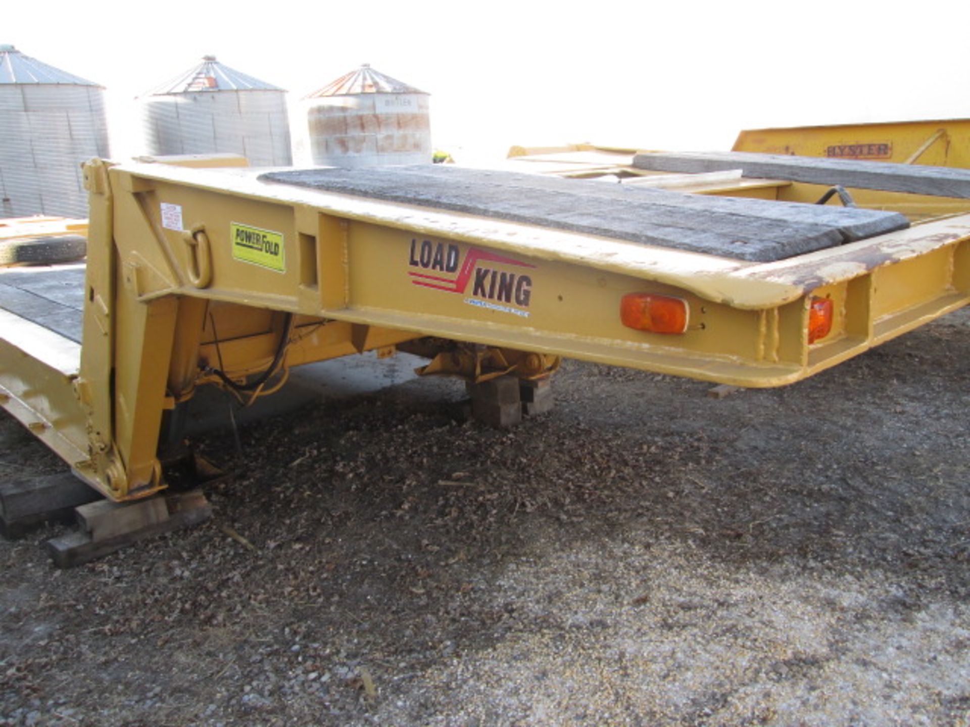 1968 LOADKING POWER FOLD DOWN FRONT DECK INDUSTRIAL TRAILER, TRI-AXLE, 43’, 20’ WELL - Image 14 of 15