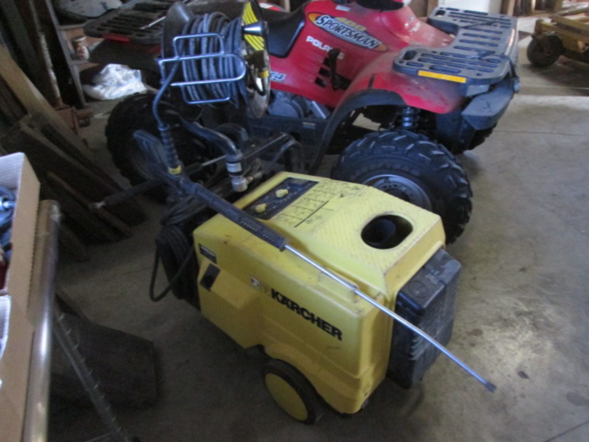 KARCHER HOT POWER WASHER, HOSE REEL, 220V - Image 2 of 5