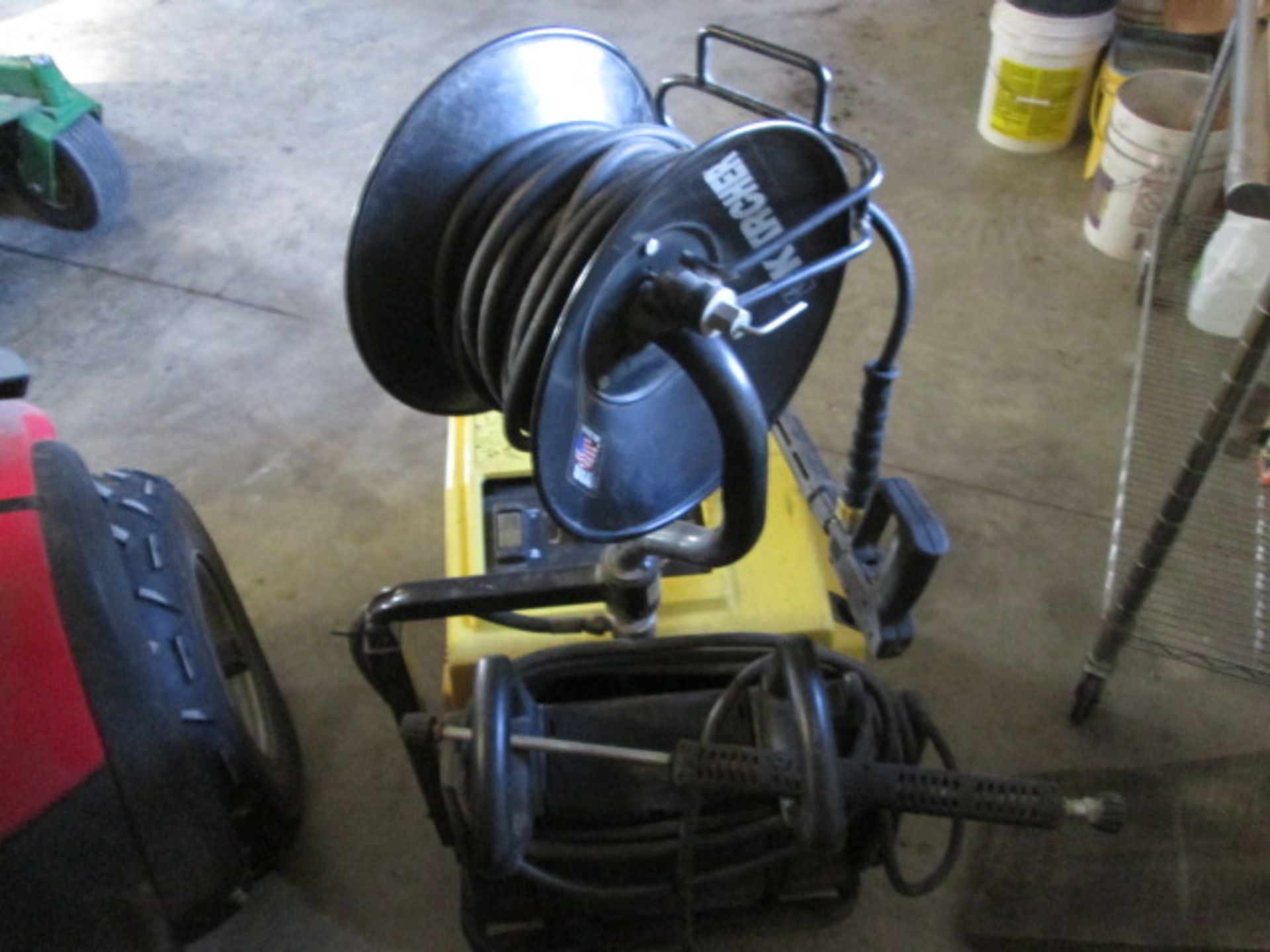 KARCHER HOT POWER WASHER, HOSE REEL, 220V - Image 3 of 5