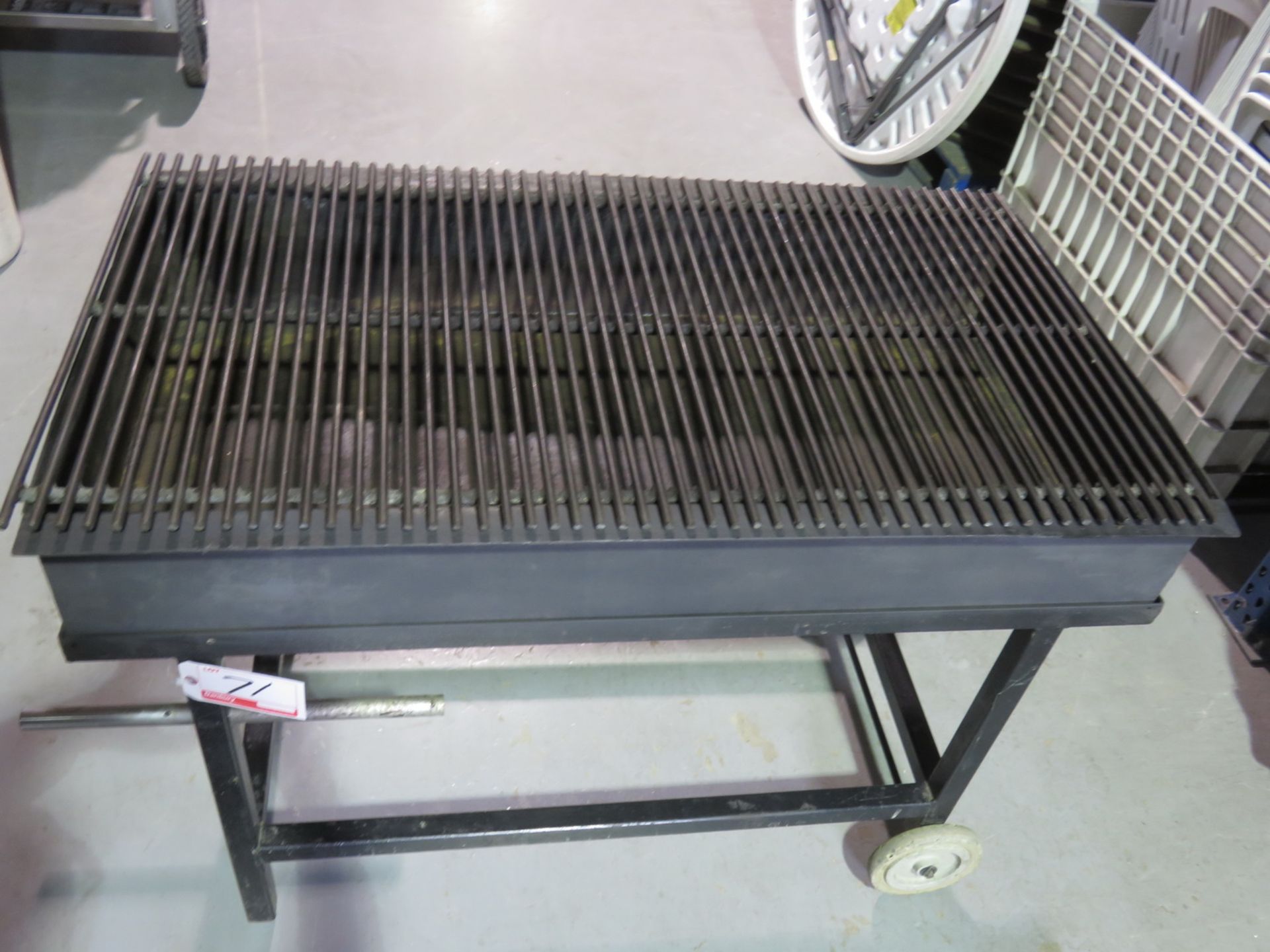 CUSTOM HD STEEL 4' CHARCOAL PORT BBQ