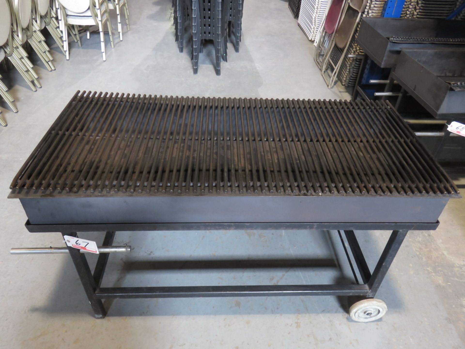 CUSTOM HD STEEL PORT 5' CHARCOAL BBQ