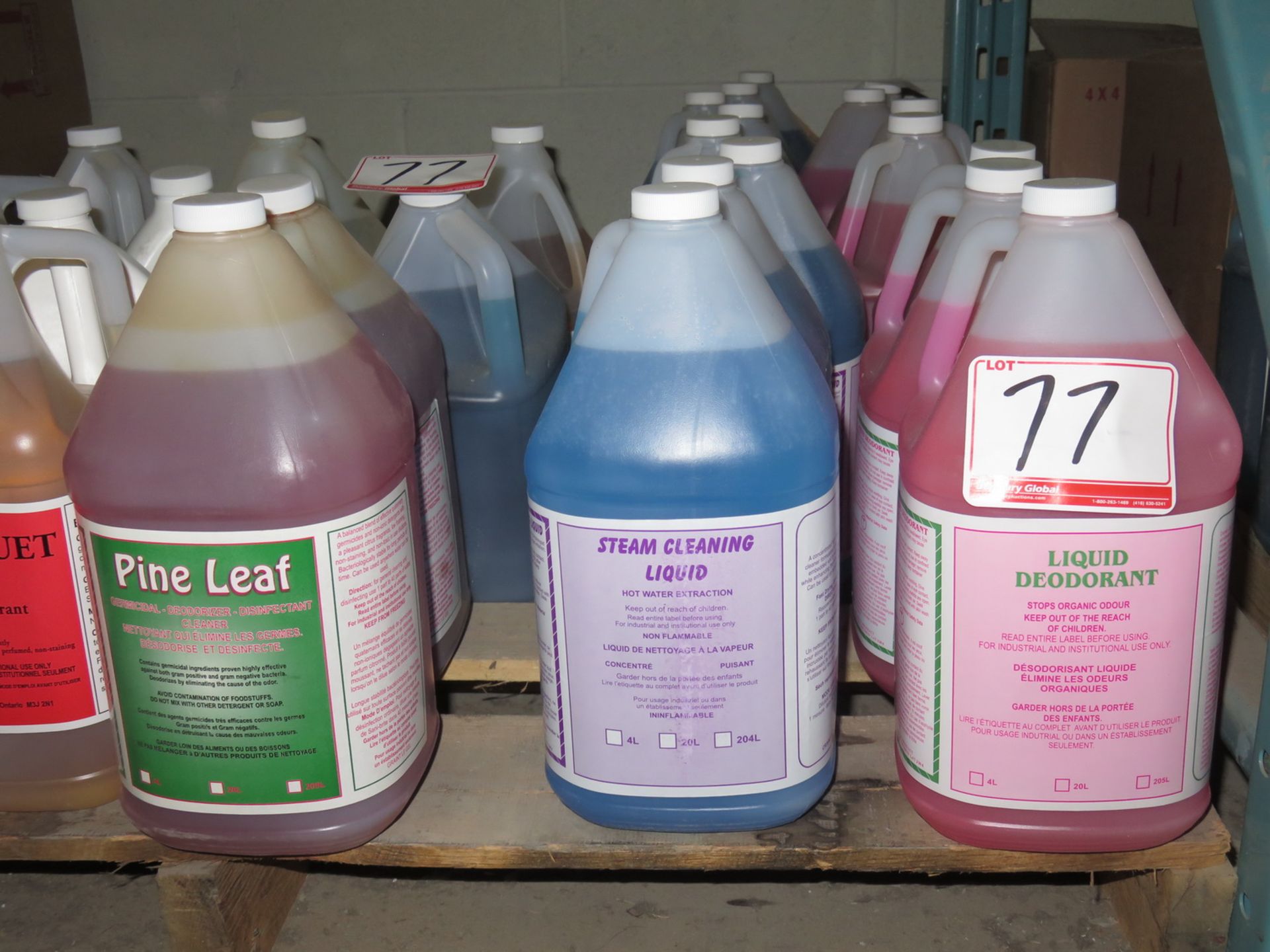 LOT - HMM PINE LEAF THINK GREEN ASSTD LIQUID DETERGENT, STEAM CLEANING LIQUID, DISINFECTANTS, ETC ( - Image 3 of 3